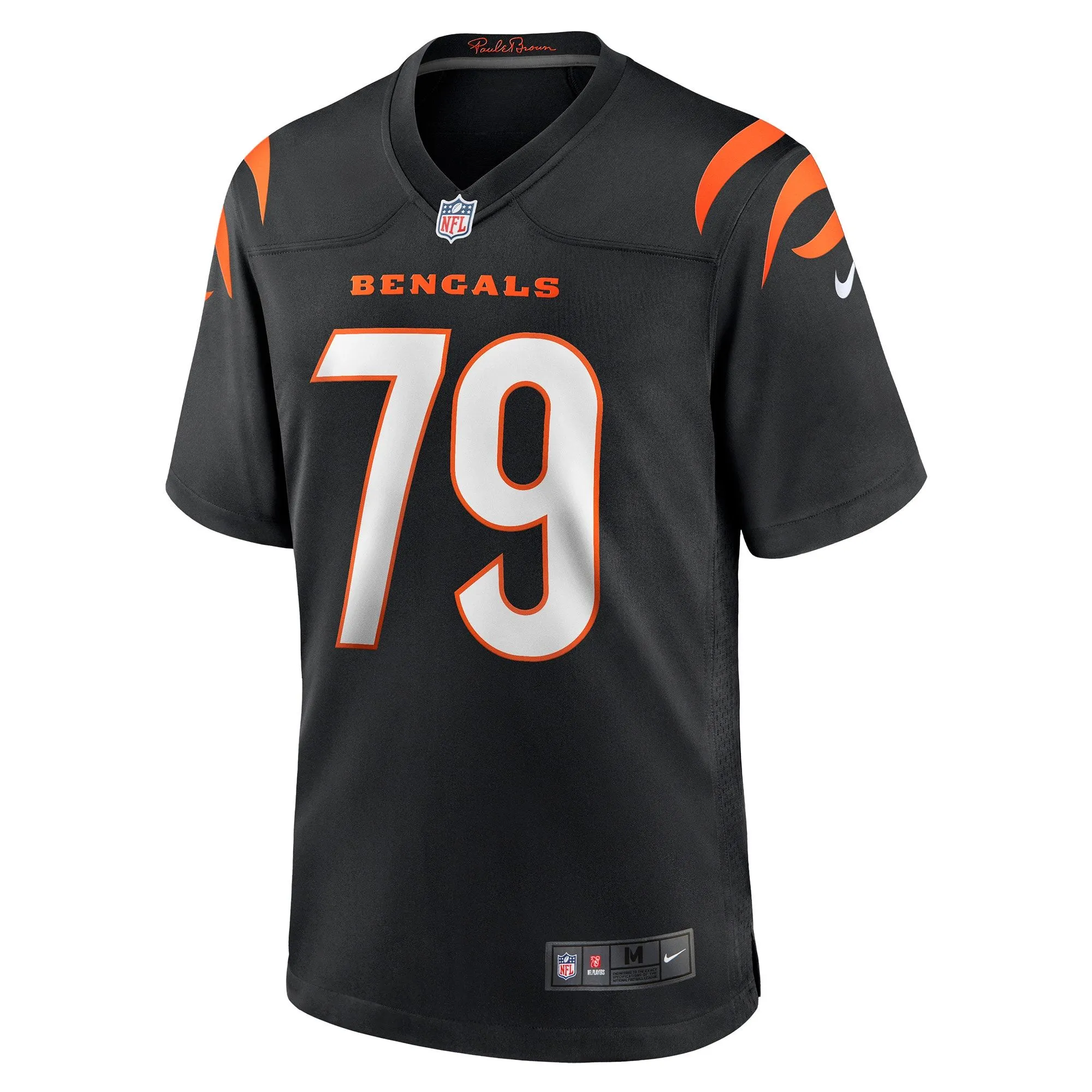 Jackson Carman Cincinnati Bengals  Game Jersey - Black