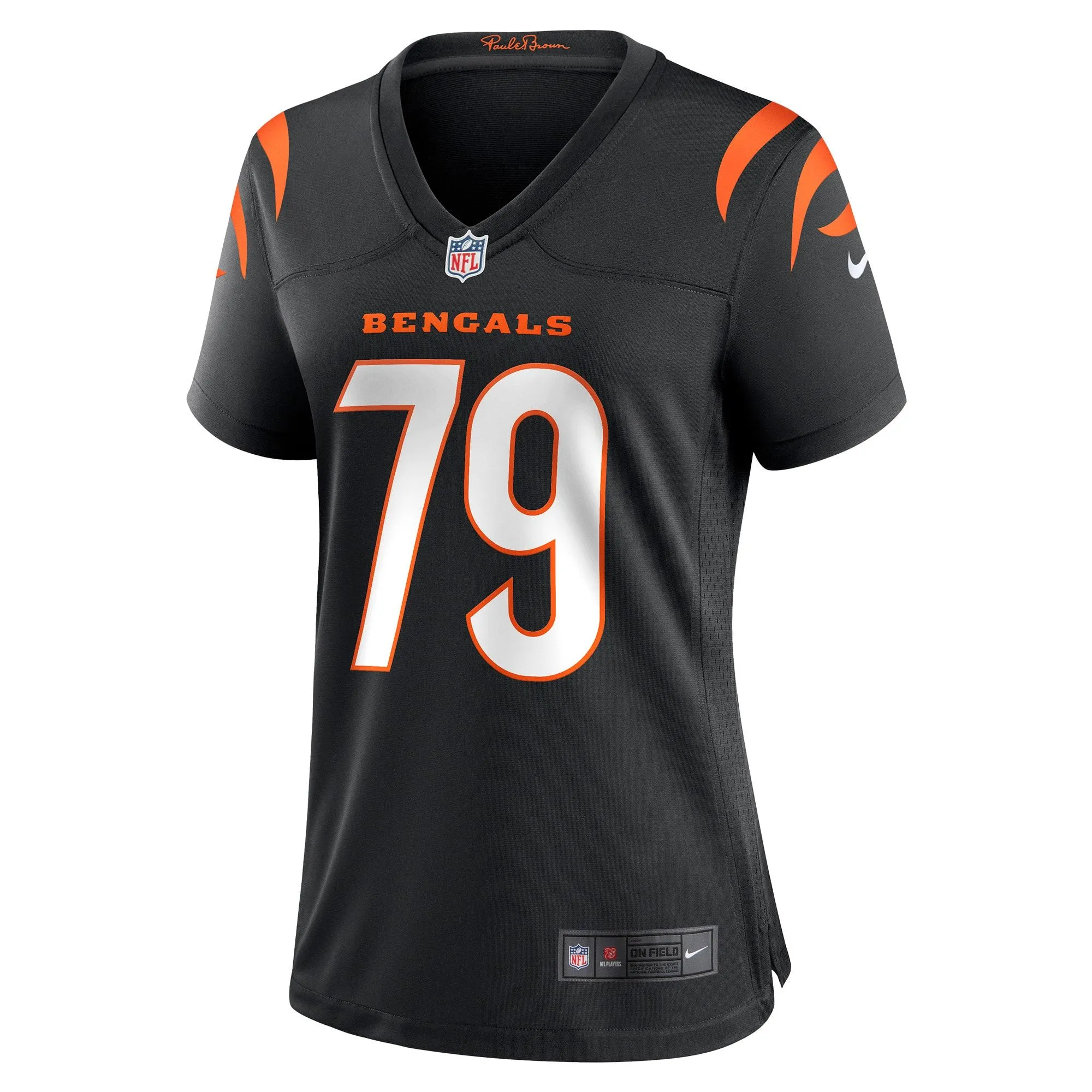 Jackson Carman Cincinnati Bengals  Women's Game Jersey - Black