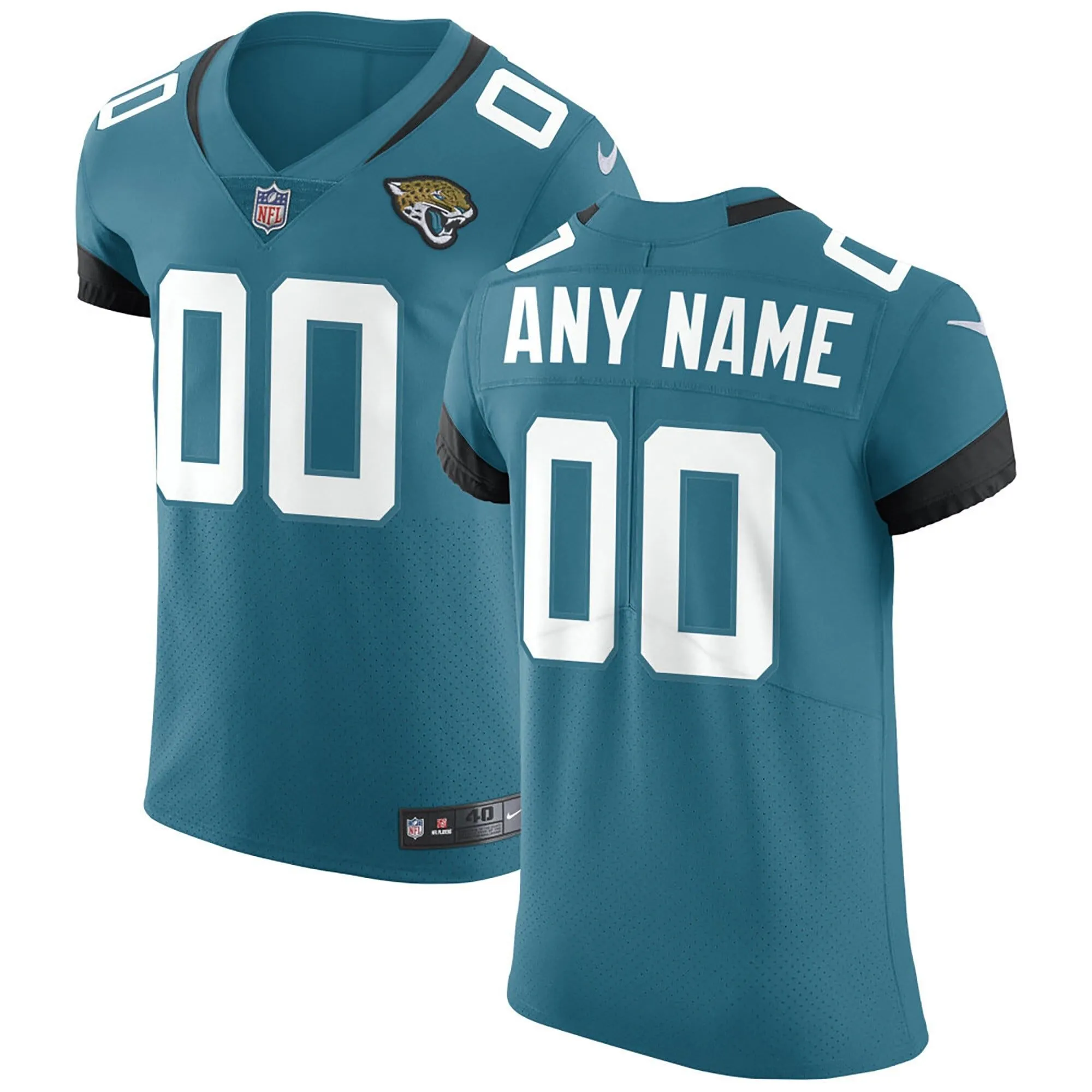 Jacksonville Jaguars  Vapor Untouchable Elite Custom Jersey - Teal