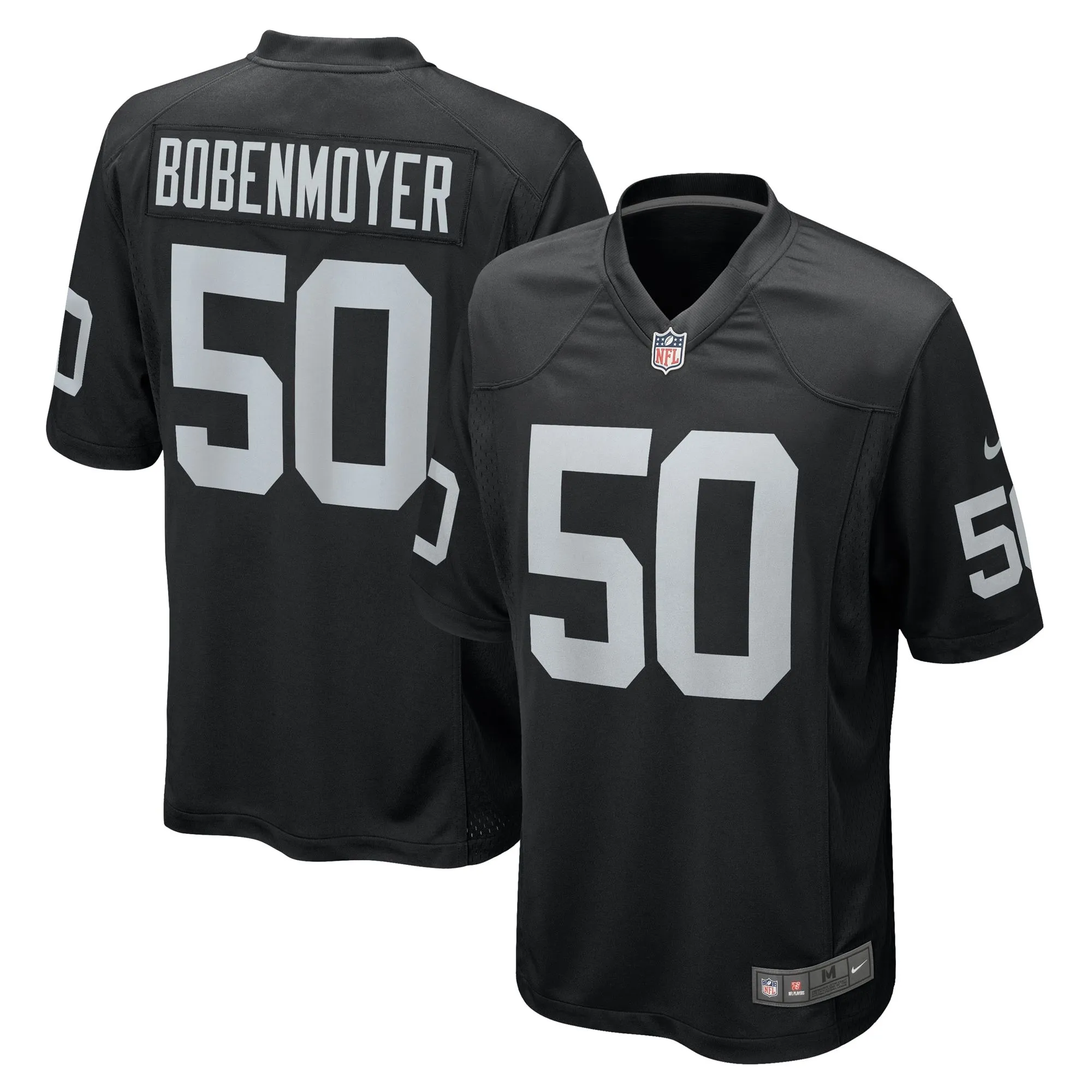 Jacob Bobenmoyer Las Vegas Raiders  Game Player Jersey - Black