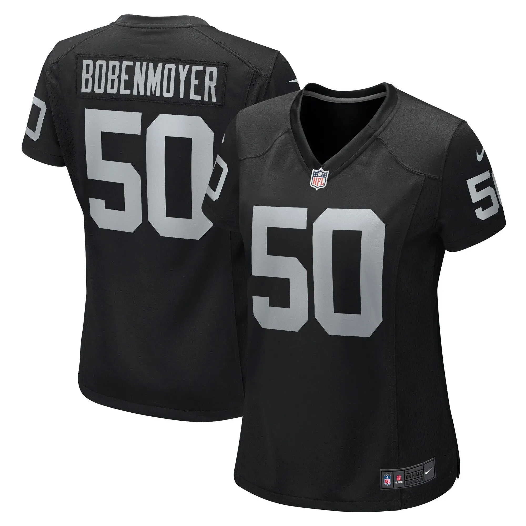 Jacob Bobenmoyer Las Vegas Raiders  Women's Game Player Jersey - Black