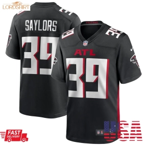 Jacob Saylors Atlanta Falcons   Game Jersey    Black