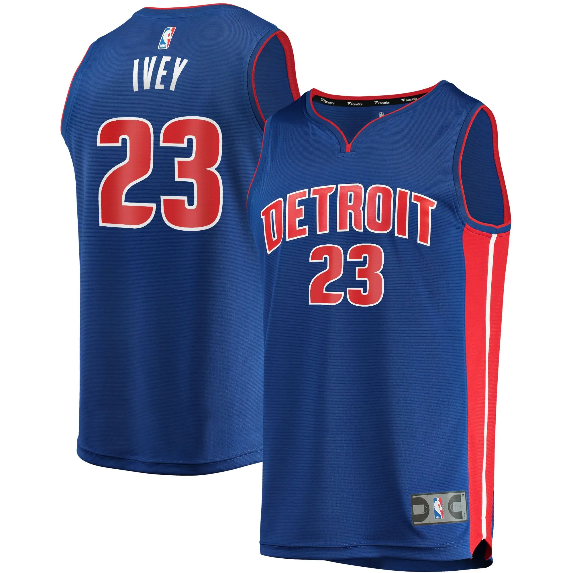 Jaden Ivey Detroit Pistons Fanatics Branded Fast Break Replica Player Jersey - Icon Edition - Blue