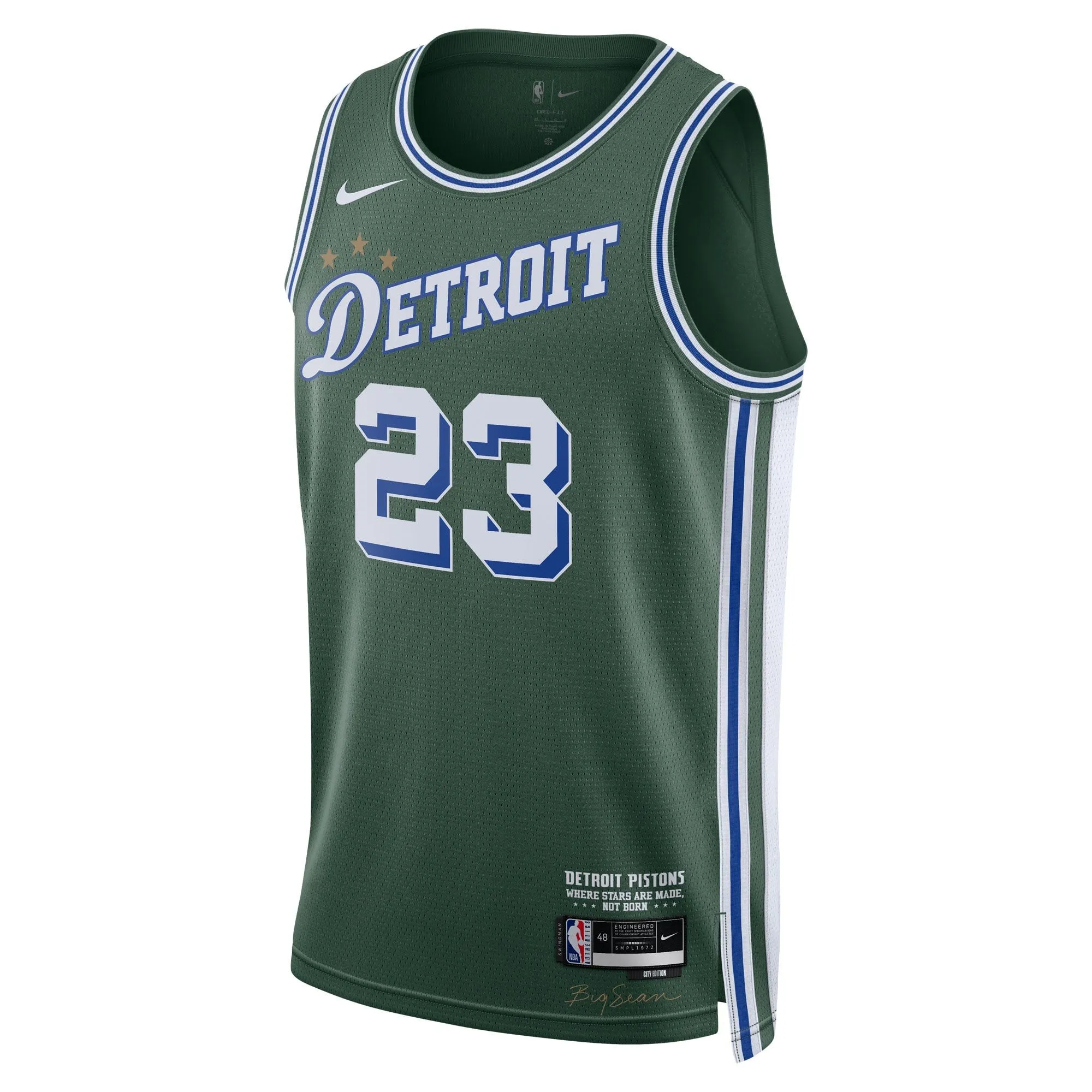 Jaden Ivey Detroit Pistons  2022/23 Swingman Jersey - City Edition - Green