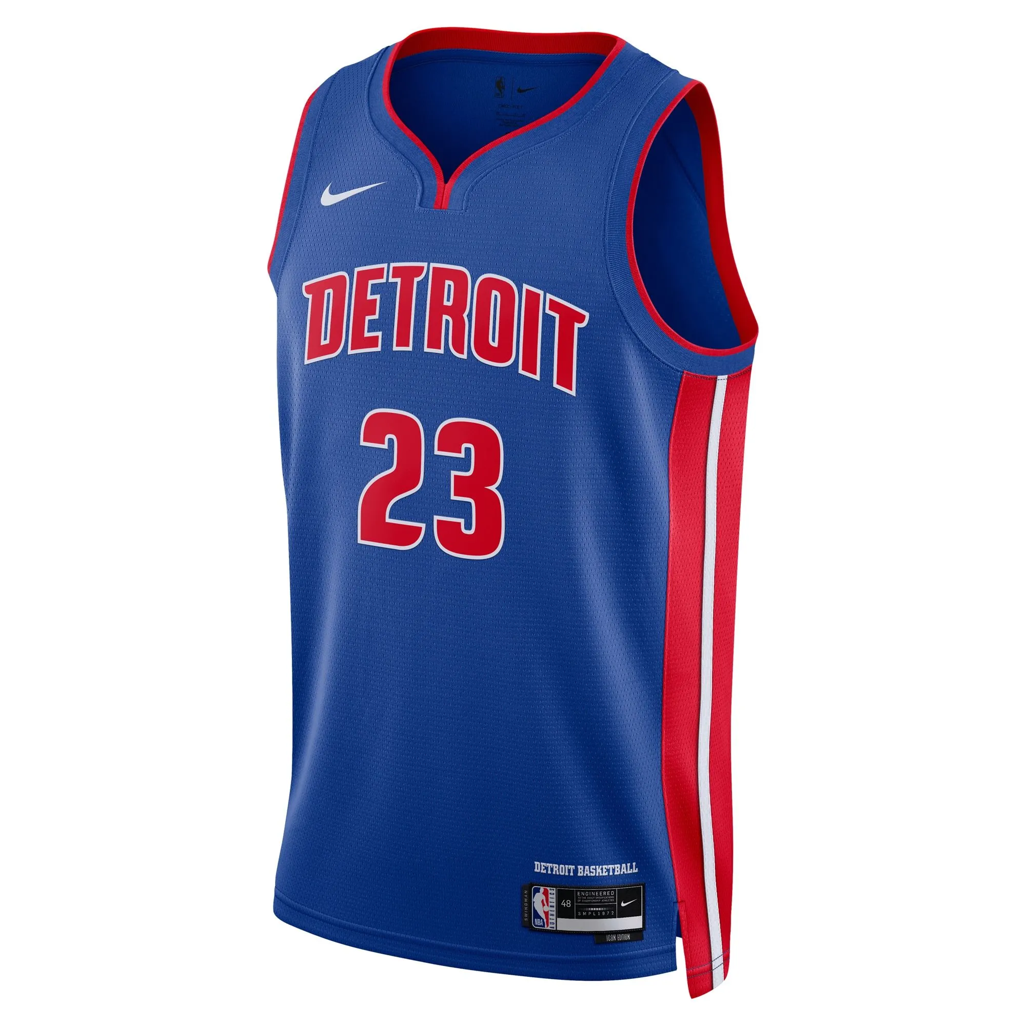 Jaden Ivey Detroit Pistons  Unisex 2022 NBA Draft First Round Pick Swingman Jersey - Icon Edition - Blue