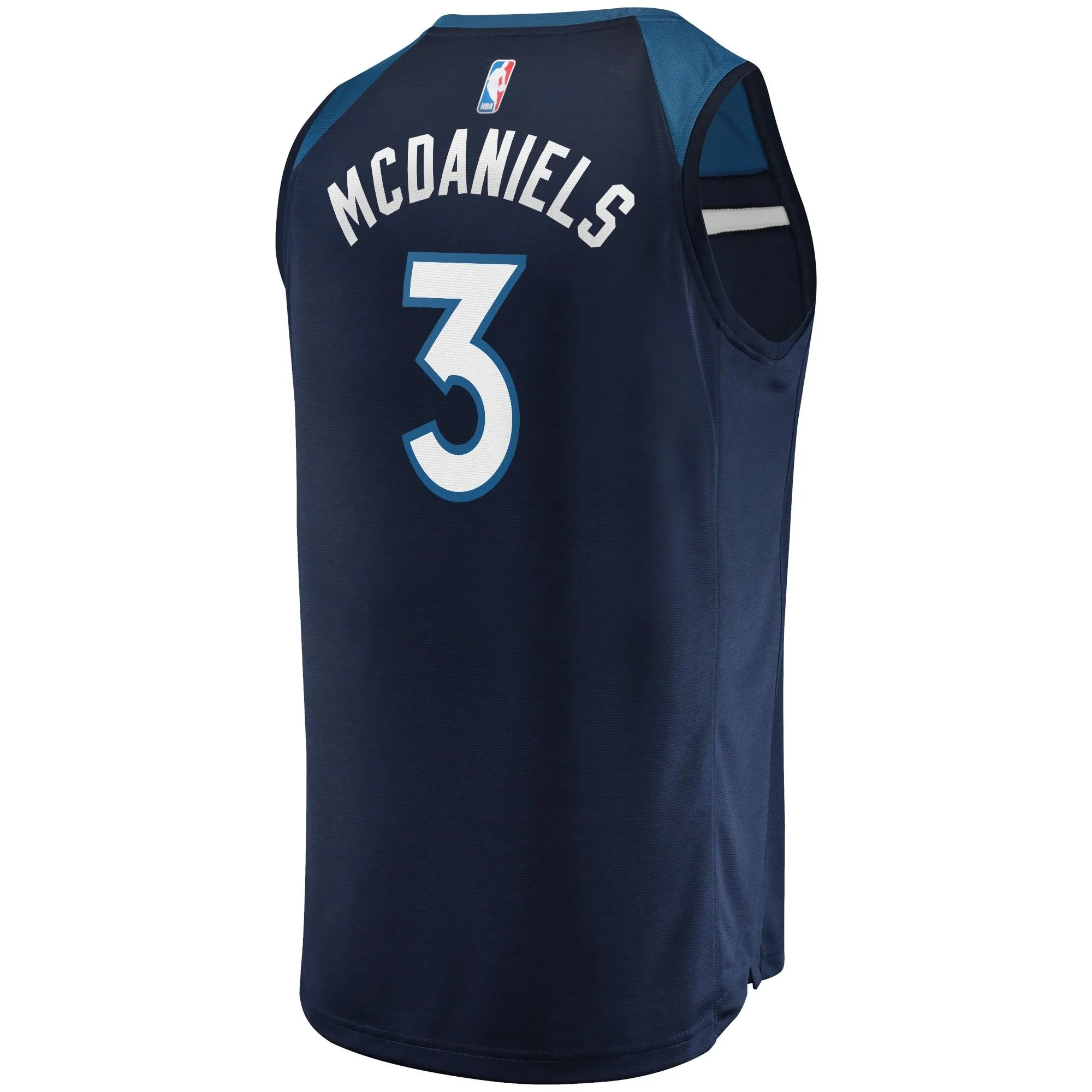 Jaden McDaniels Minnesota Timberwolves Fanatics Branded Fast Break Replica Jersey - Icon Edition - Navy