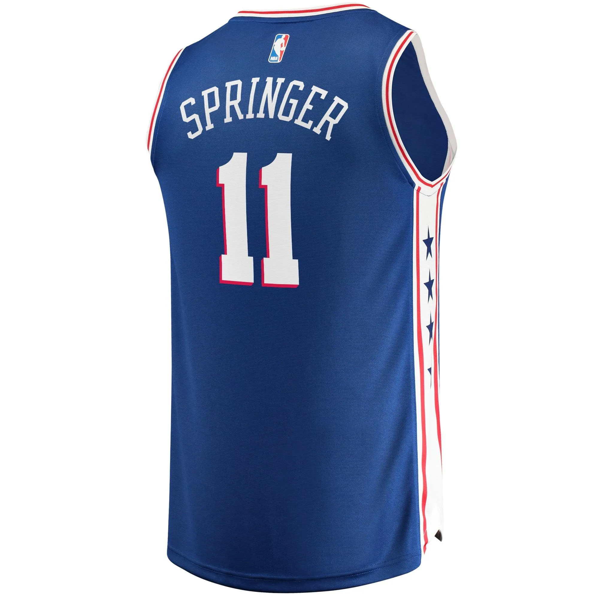 Jaden Springer Philadelphia 76ers Fanatics Branded Fast Break Replica Jersey Royal - Icon Edition