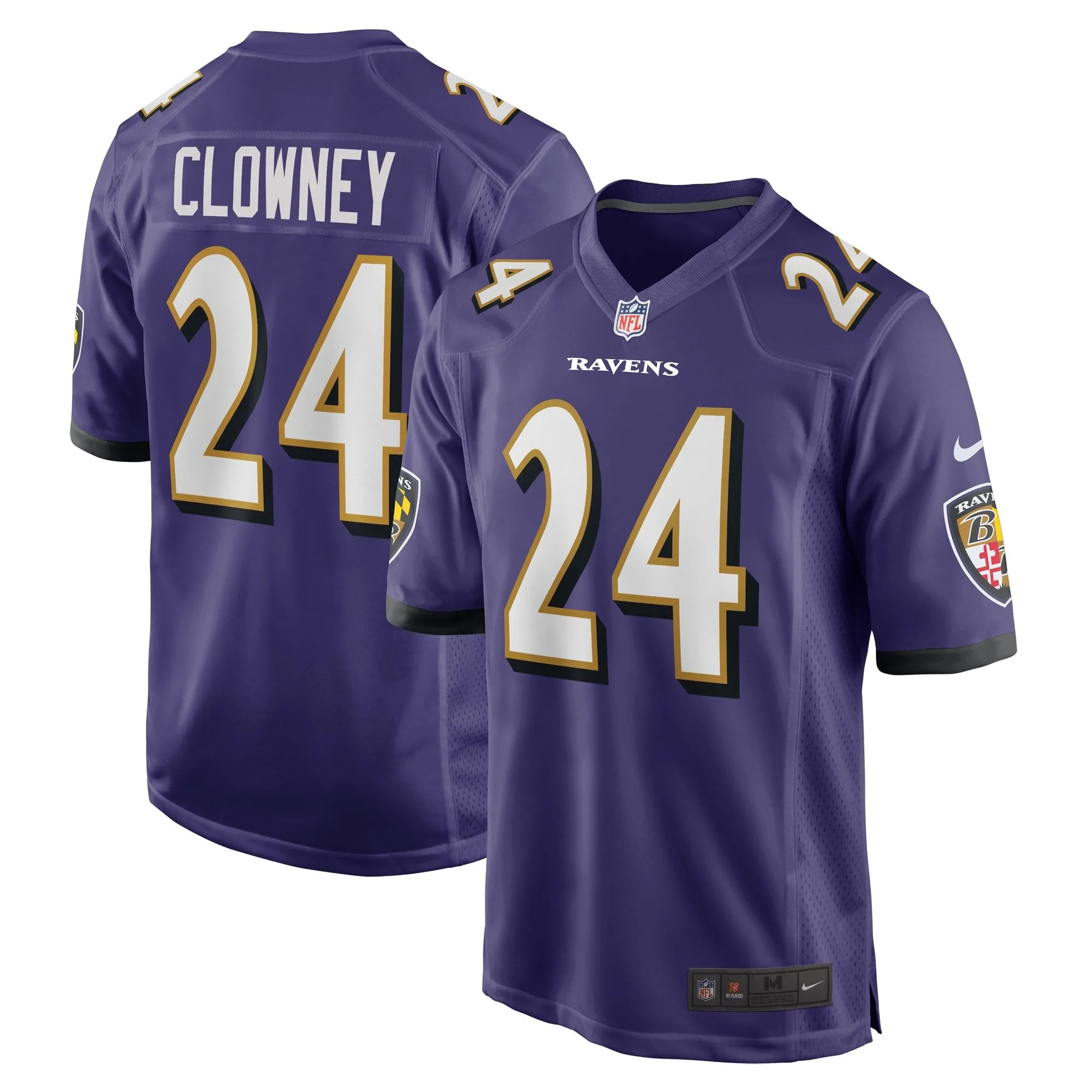 Jadeveon Clowney Baltimore Ravens   Game Jersey -  Purple