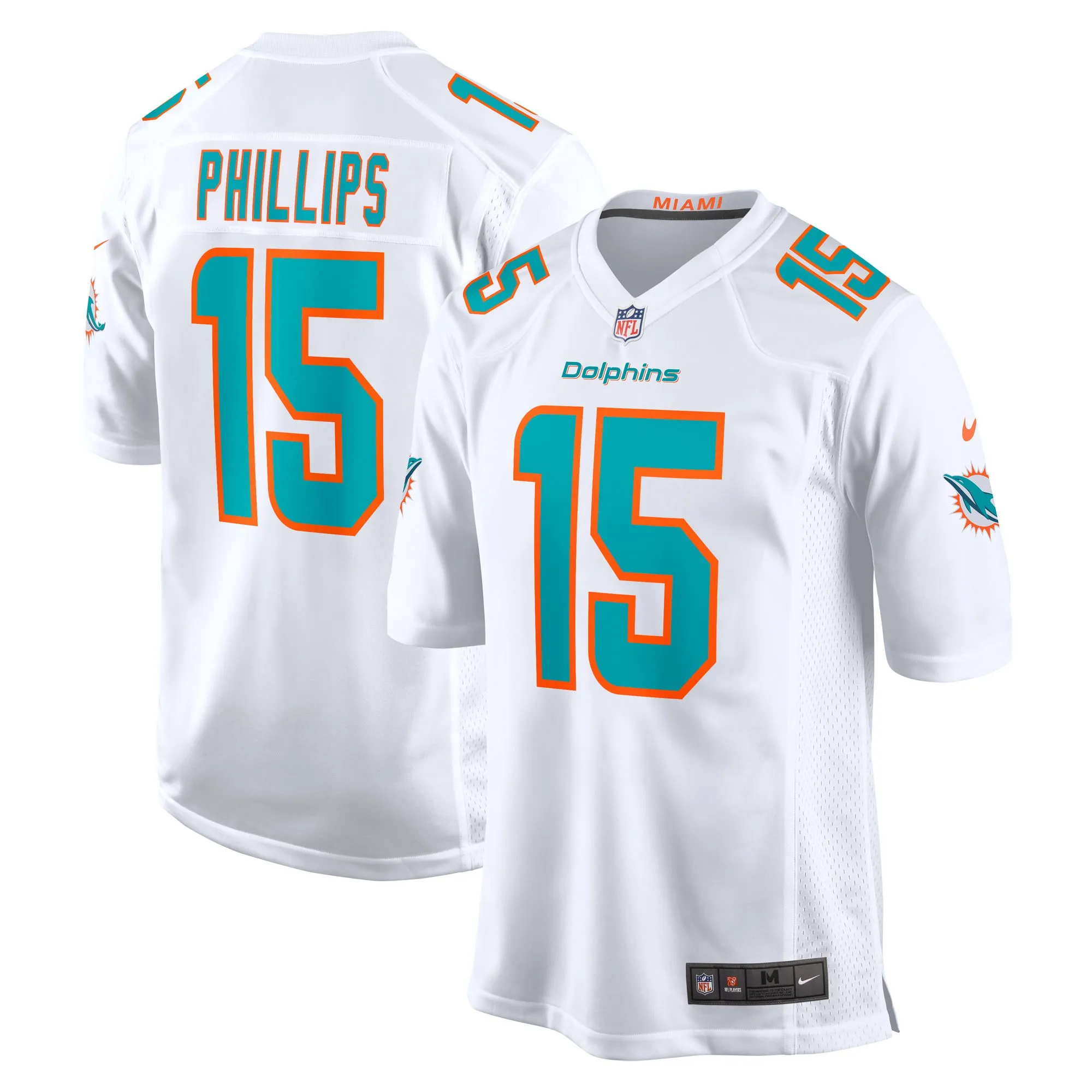 Jaelan Phillips Miami Dolphins   Game Jersey -  White