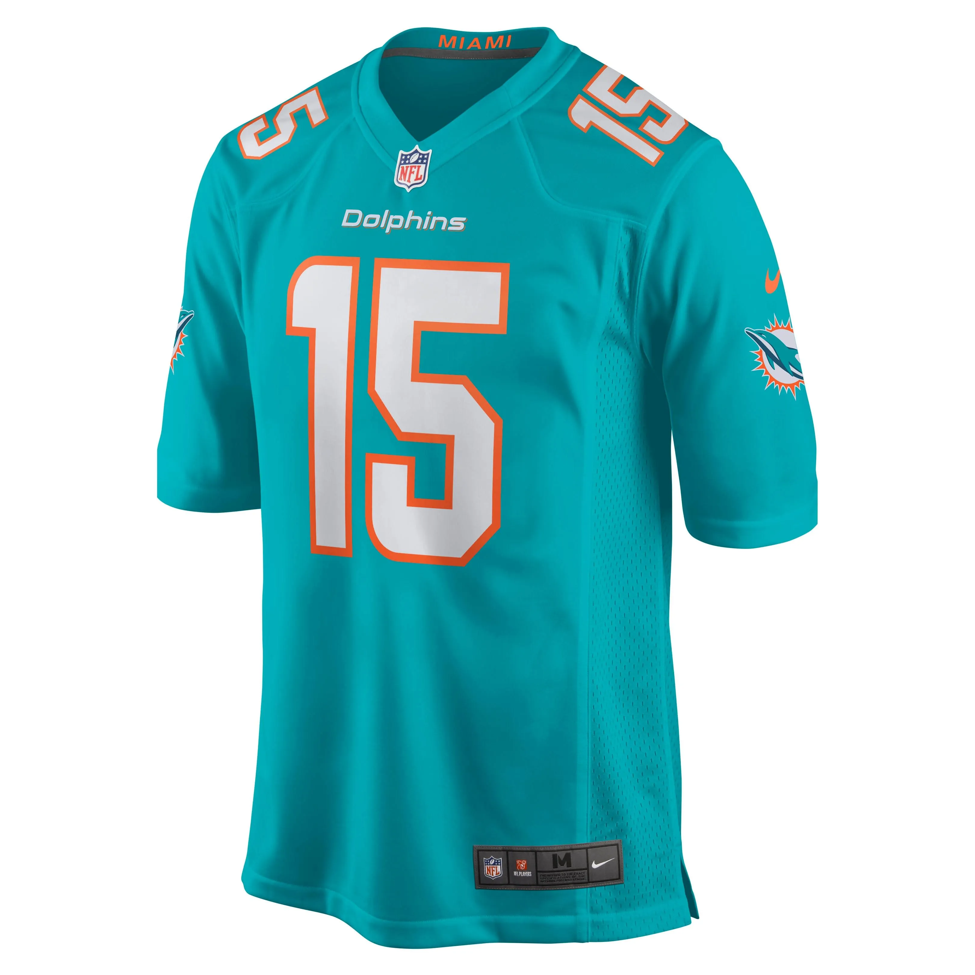 Jaelan Phillips Miami Dolphins  Game Player Jersey - Aqua