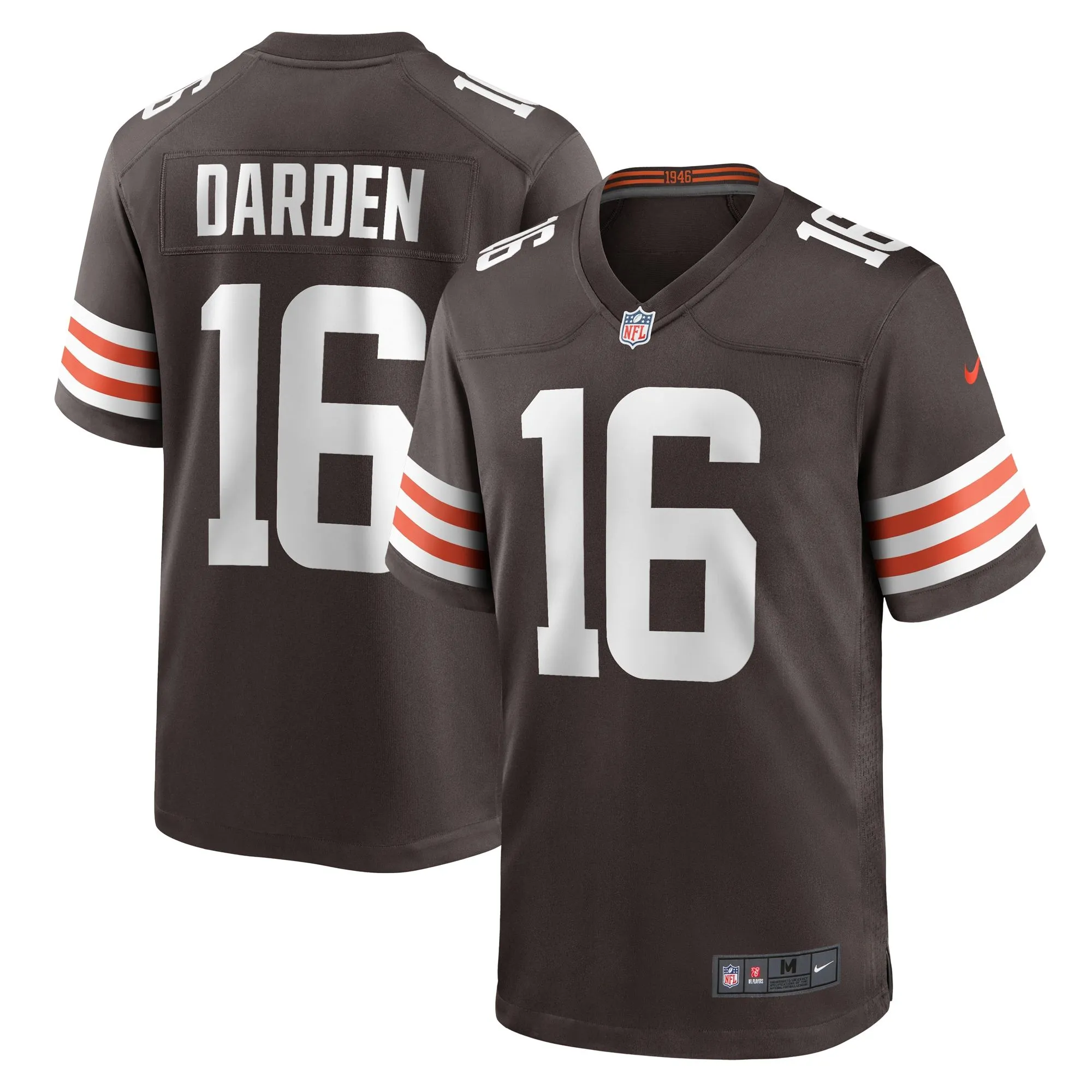 Jaelon Darden Cleveland Browns  Team Game Jersey -  Brown