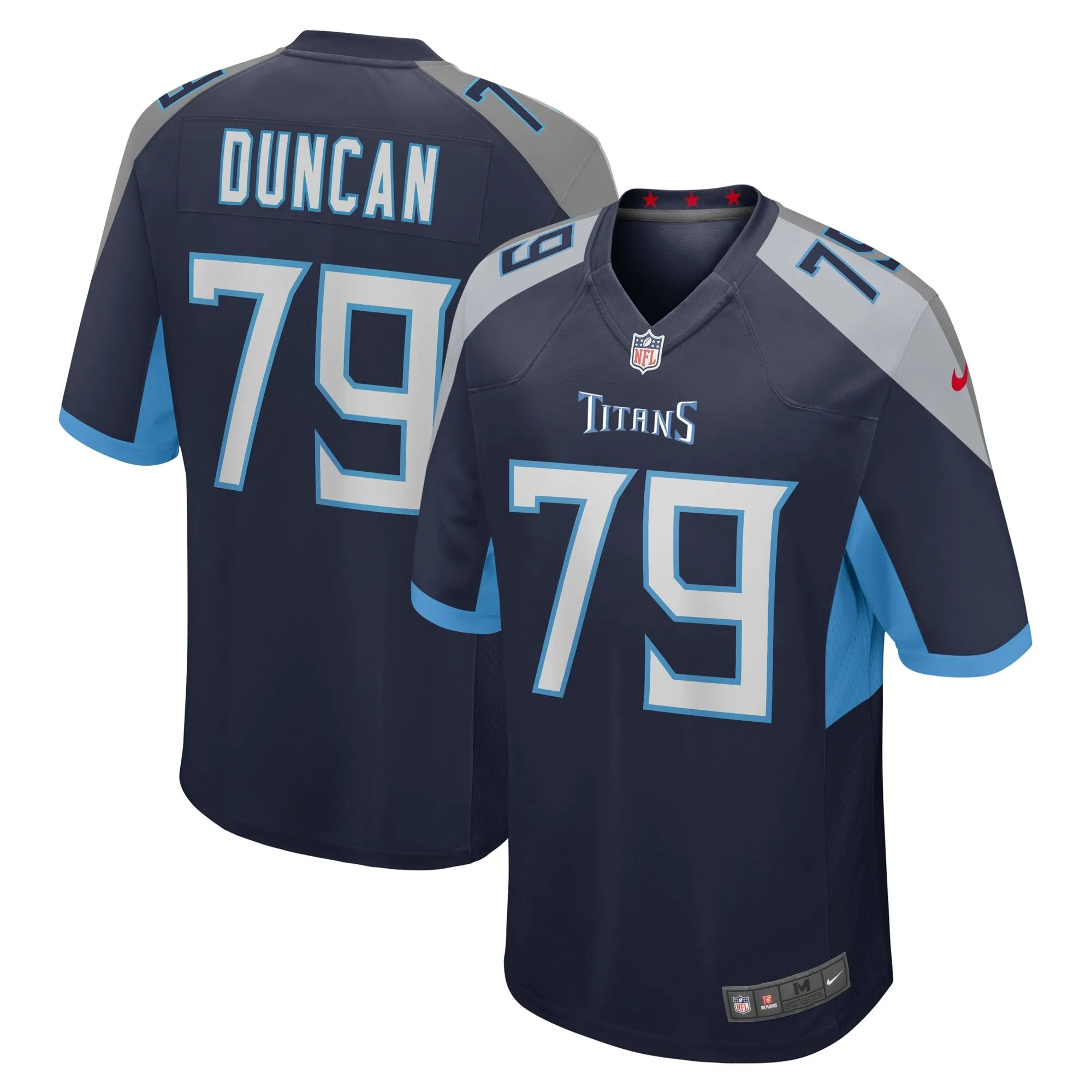 Jaelyn Duncan Tennessee Titans  Team Game Jersey -  Navy