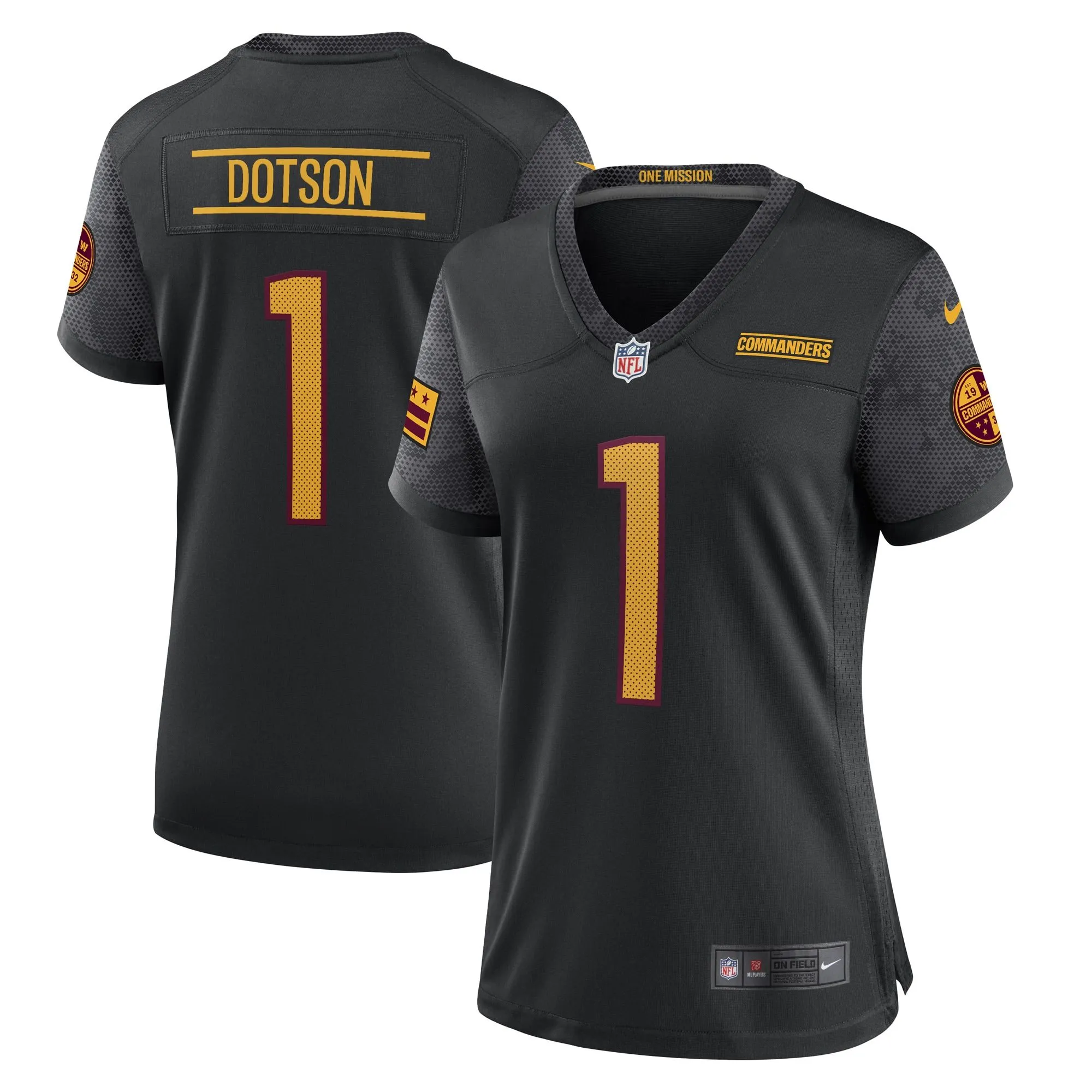 Jahan Dotson Washington Commanders  Women's Player Jersey - Black