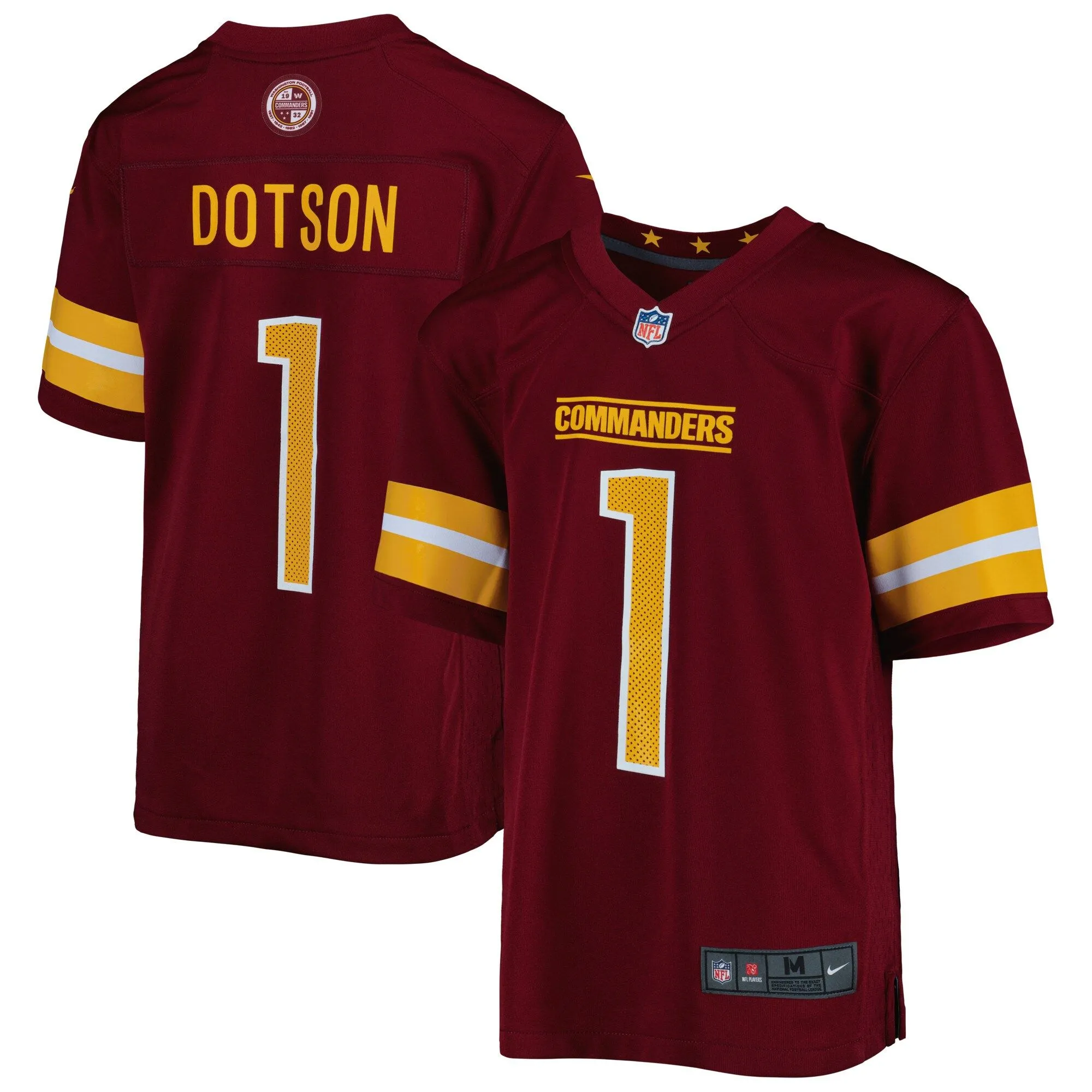 Jahan Dotson Washington Commanders  Youth Game Jersey - Burgundy