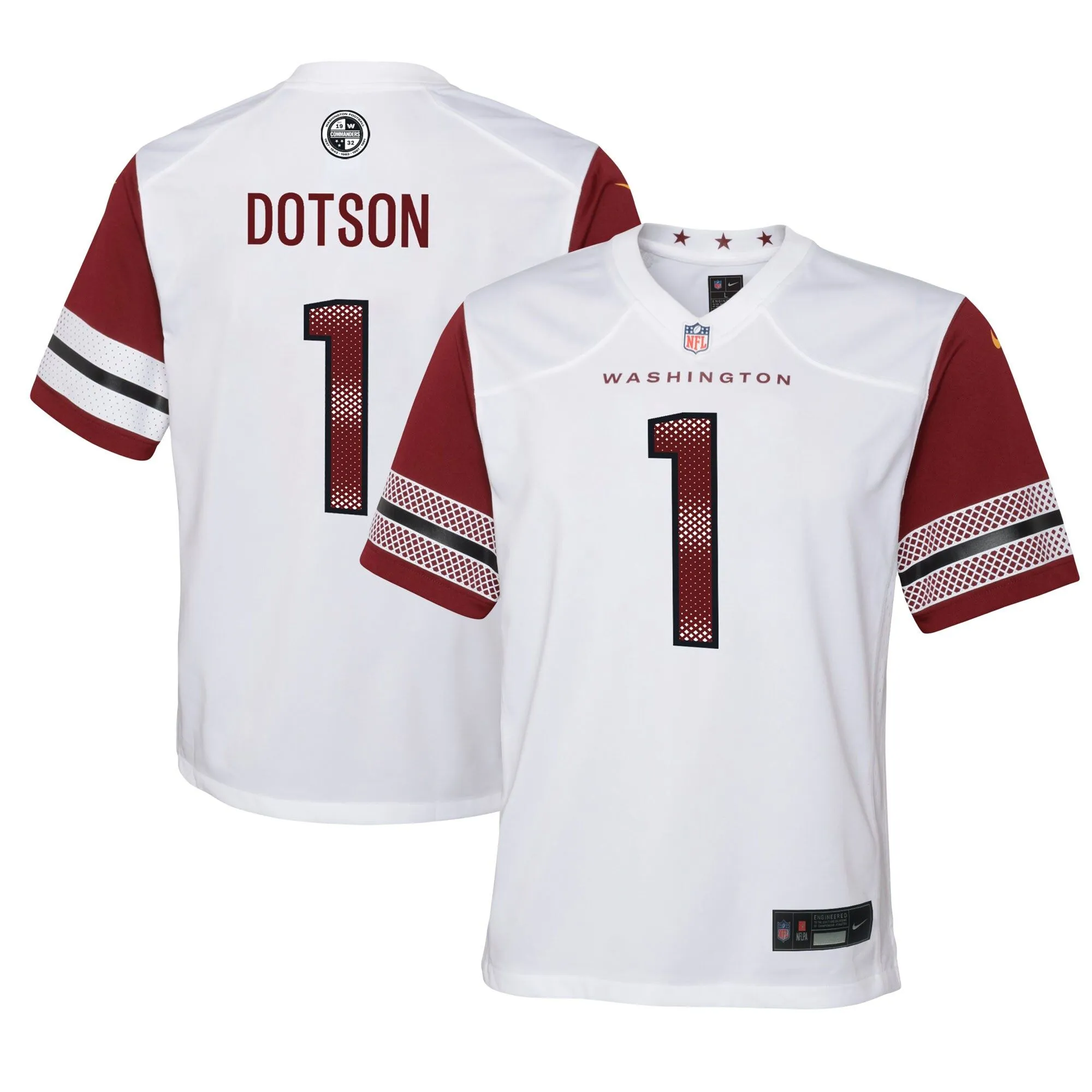 Jahan Dotson Washington Commanders  Youth Game Jersey - White