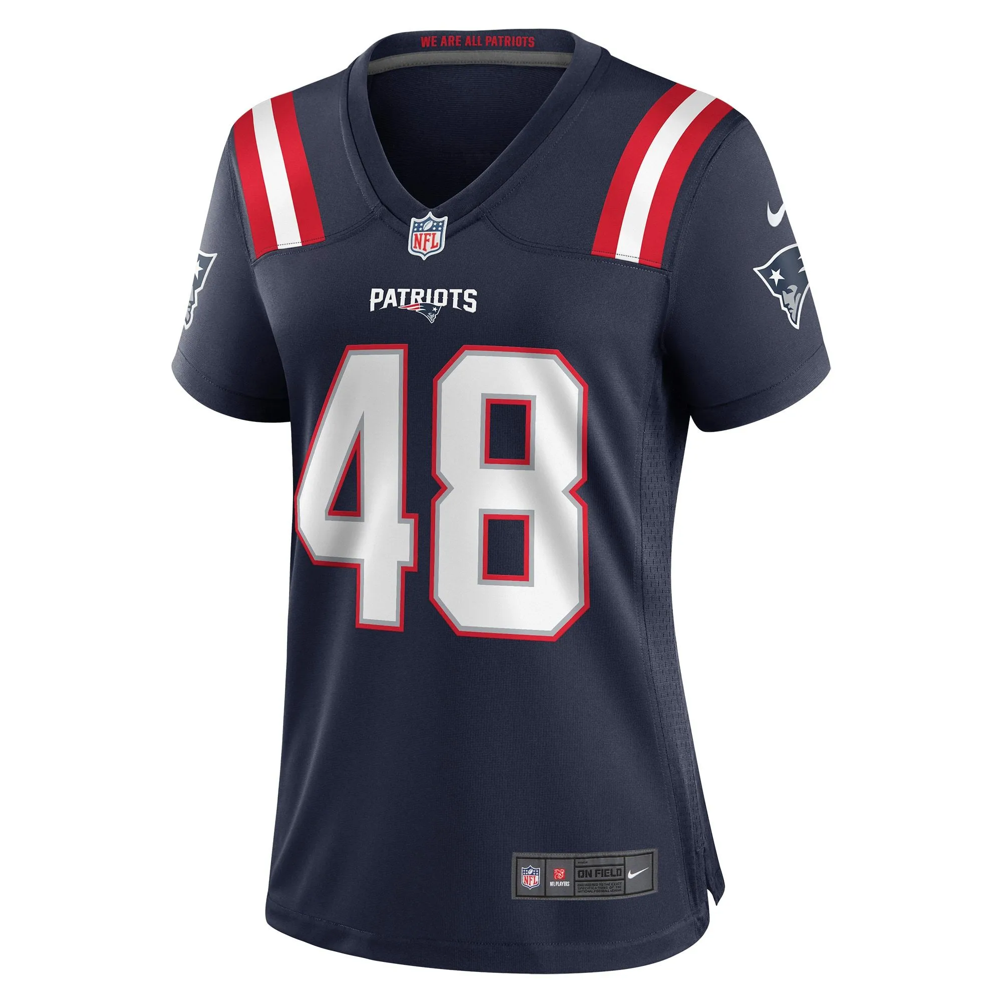 Jahlani Tavai New England Patriots  Women's Game Player Jersey - Navy