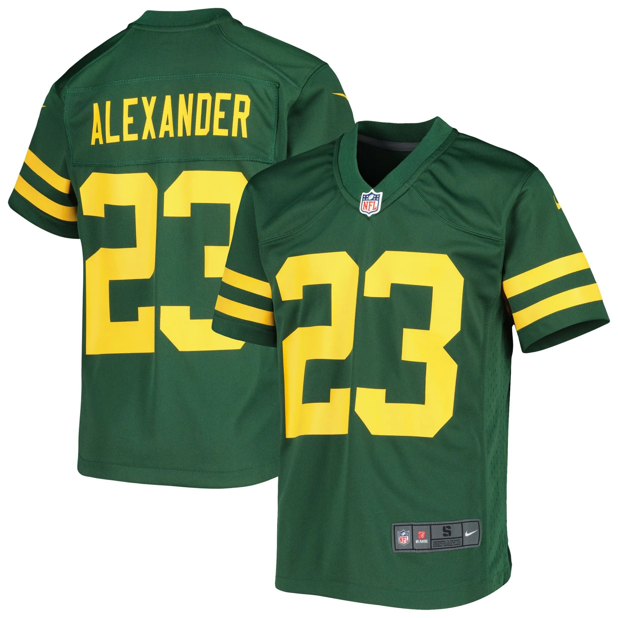 Jaire Alexander Green Bay Packers  Youth Game Jersey - Green