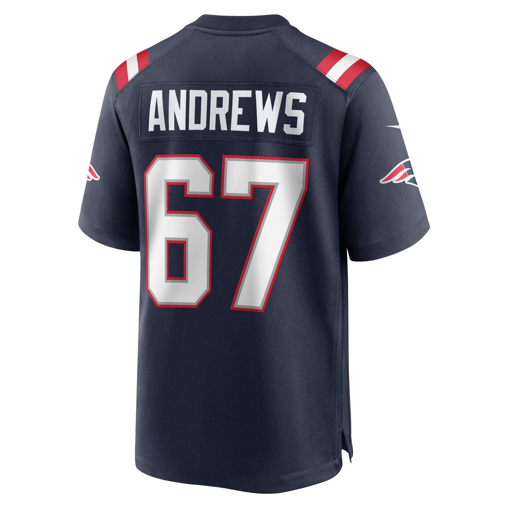 Jake Andrews New England Patriots  Team Game Jersey -  Navy