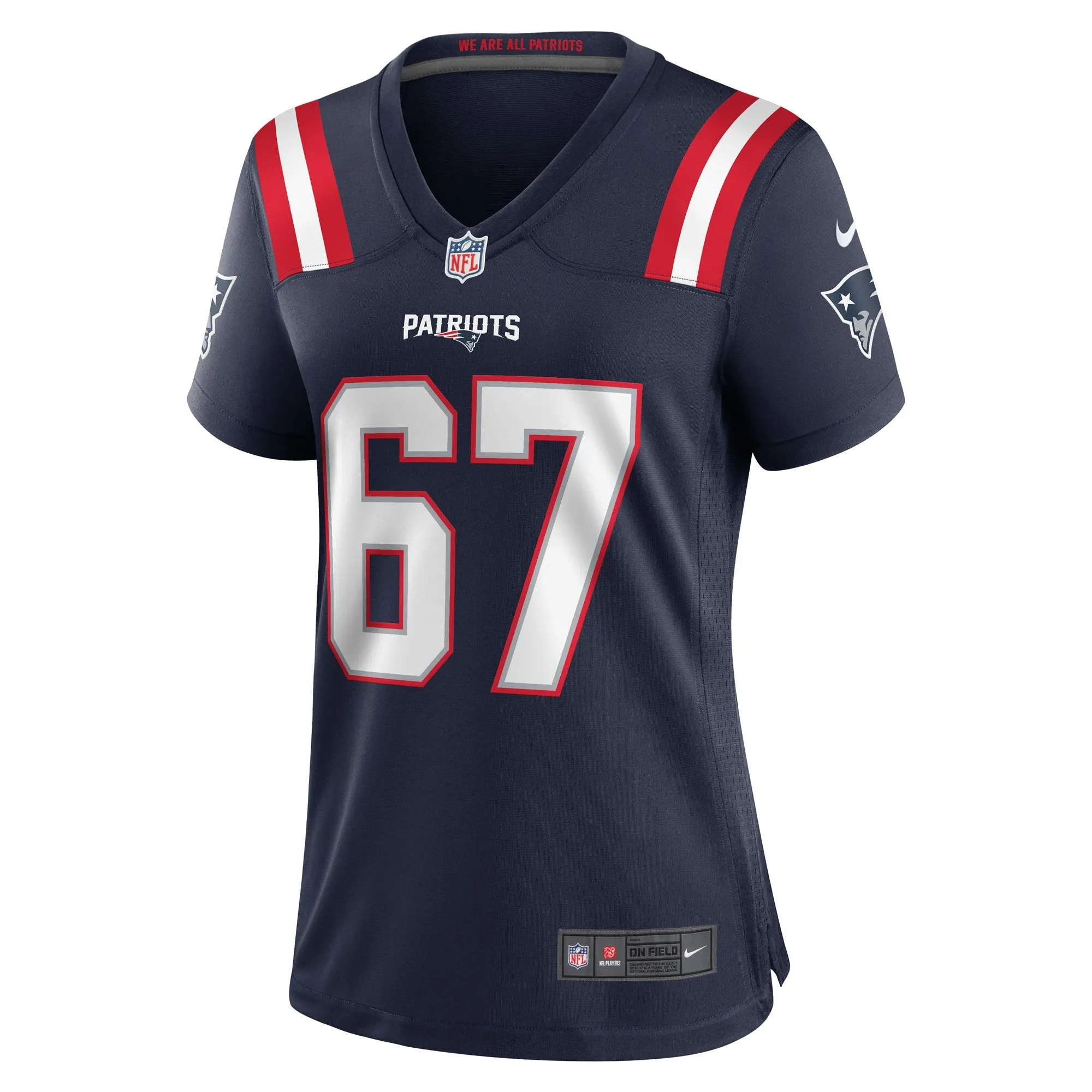 Jake Andrews New England Patriots  Women's Team Game Jersey -  Navy