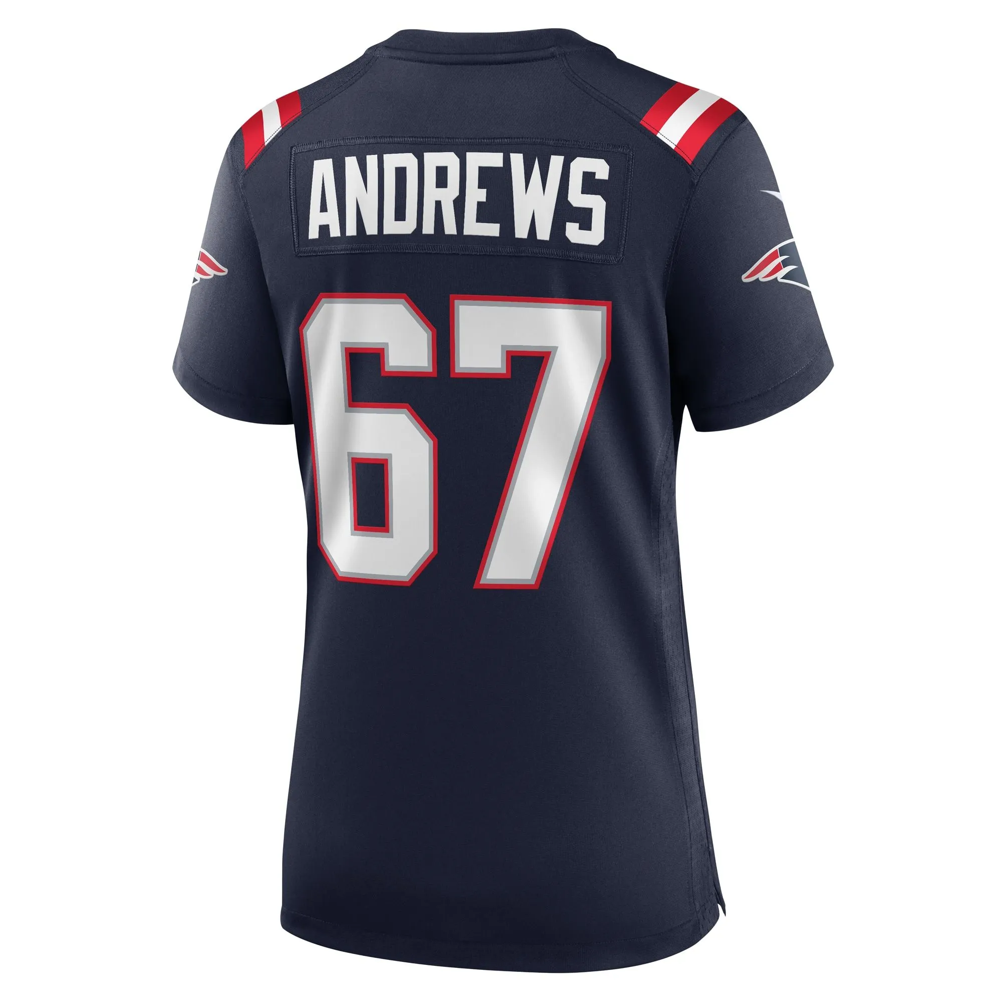 Jake Andrews New England Patriots  Women's Team Game Jersey -  Navy