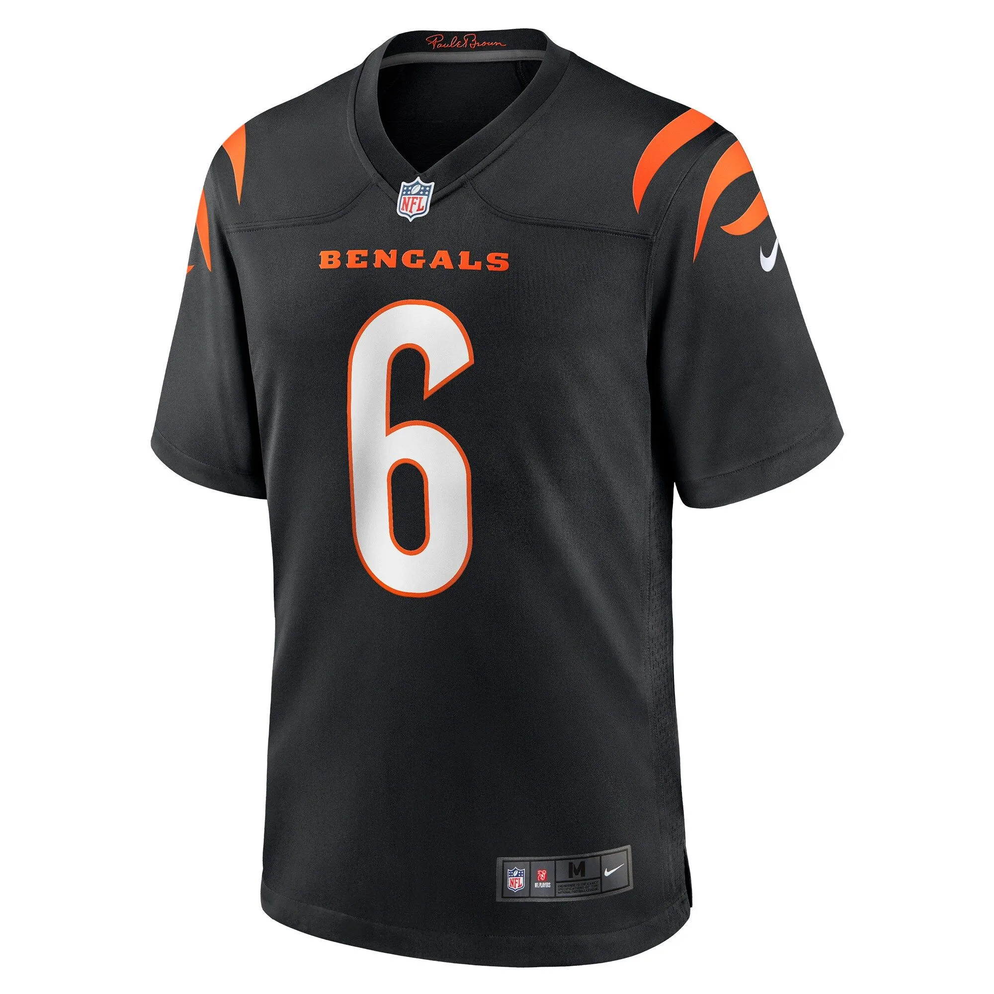 Jake Browning Cincinnati Bengals  Game Jersey - Black