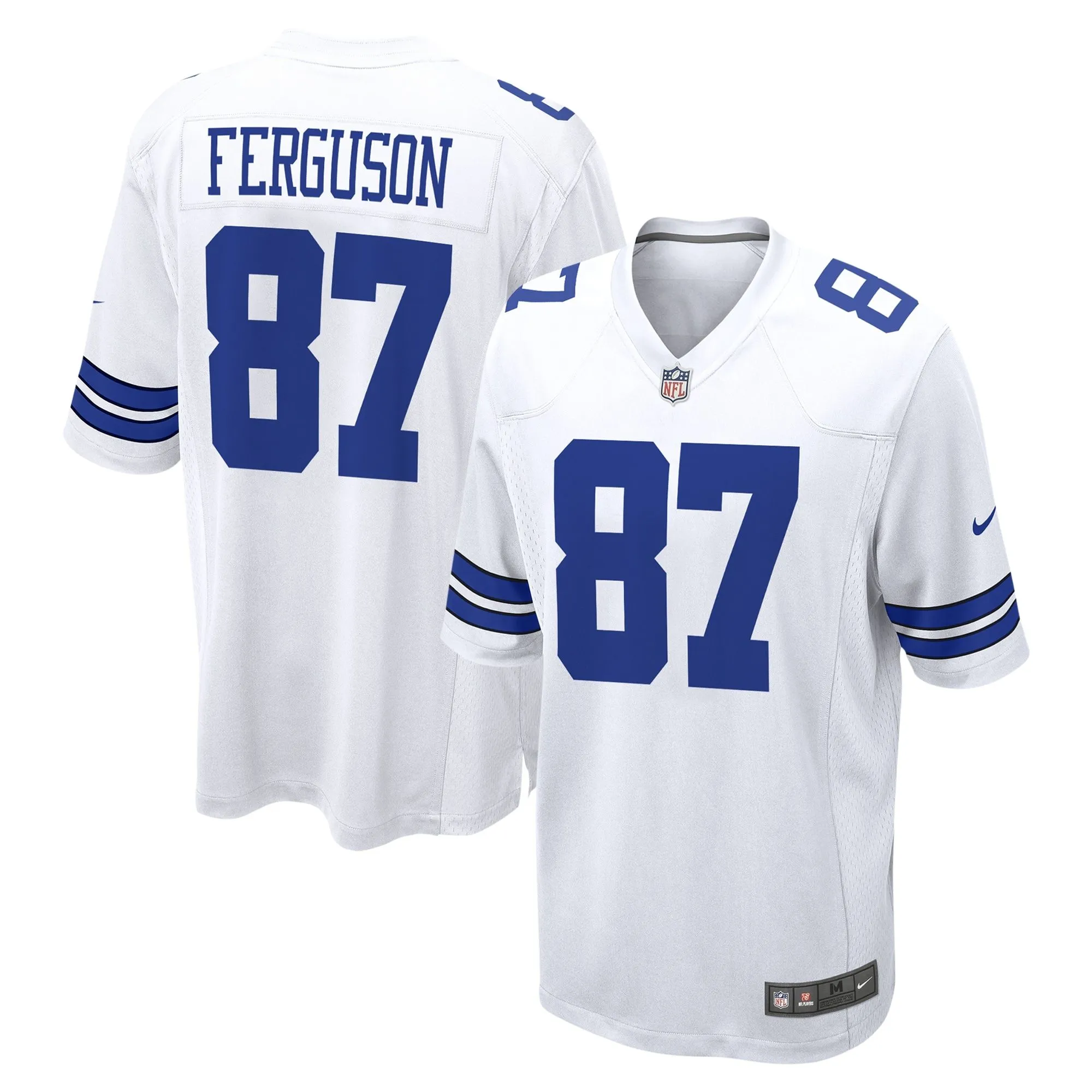 Jake Ferguson Dallas Cowboys  Game Jersey - White