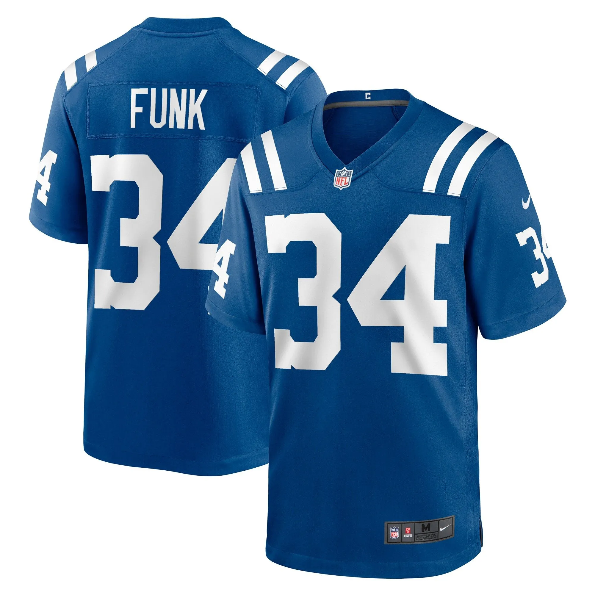 Jake Funk Indianapolis Colts  Team Game Jersey -  Royal