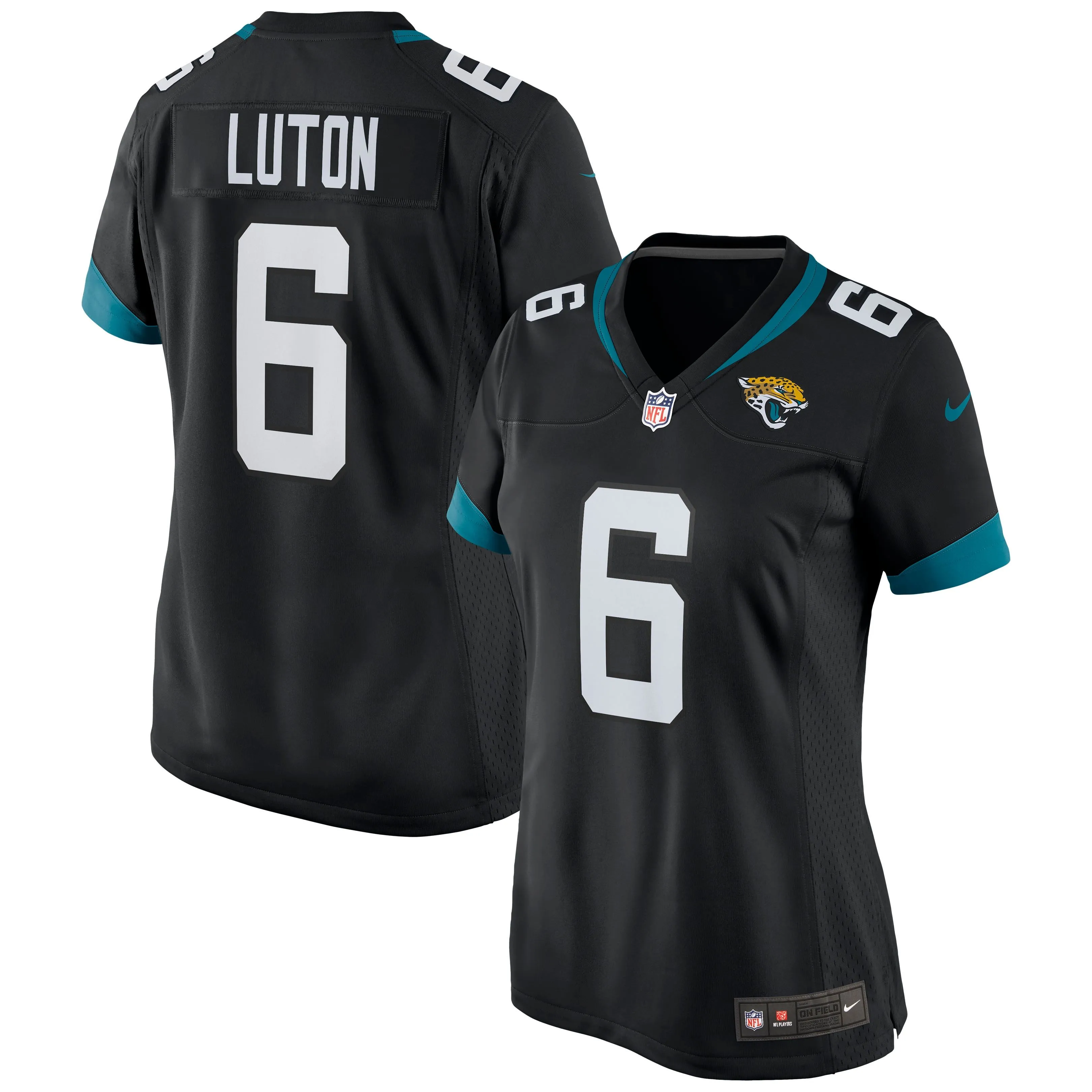 Jake Luton Jacksonville Jaguars  Women's Game Jersey - Black