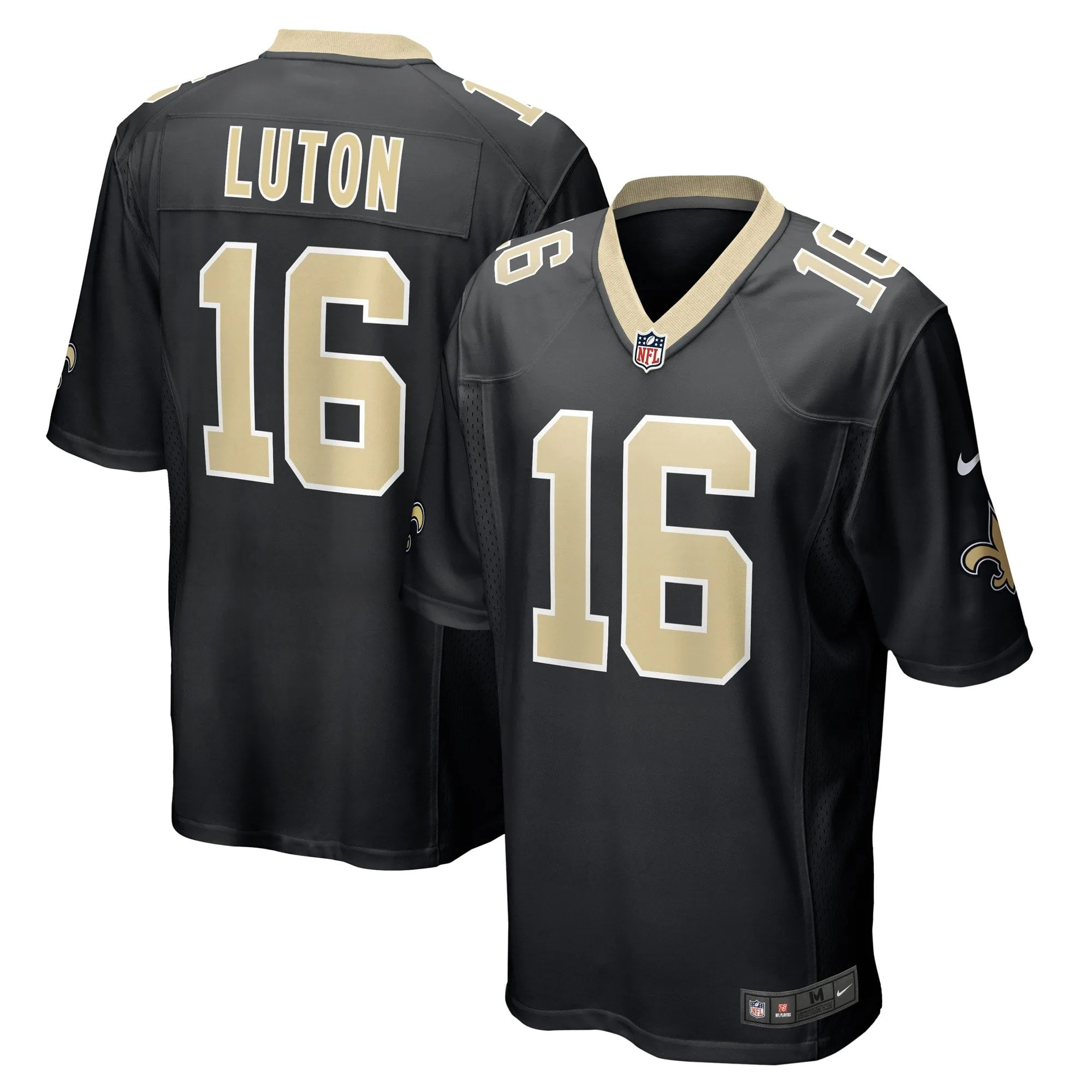 Jake Luton New Orleans Saints  Game Player Jersey - Black