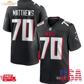 Jake Matthews Atlanta Falcons  Game Jersey   Black