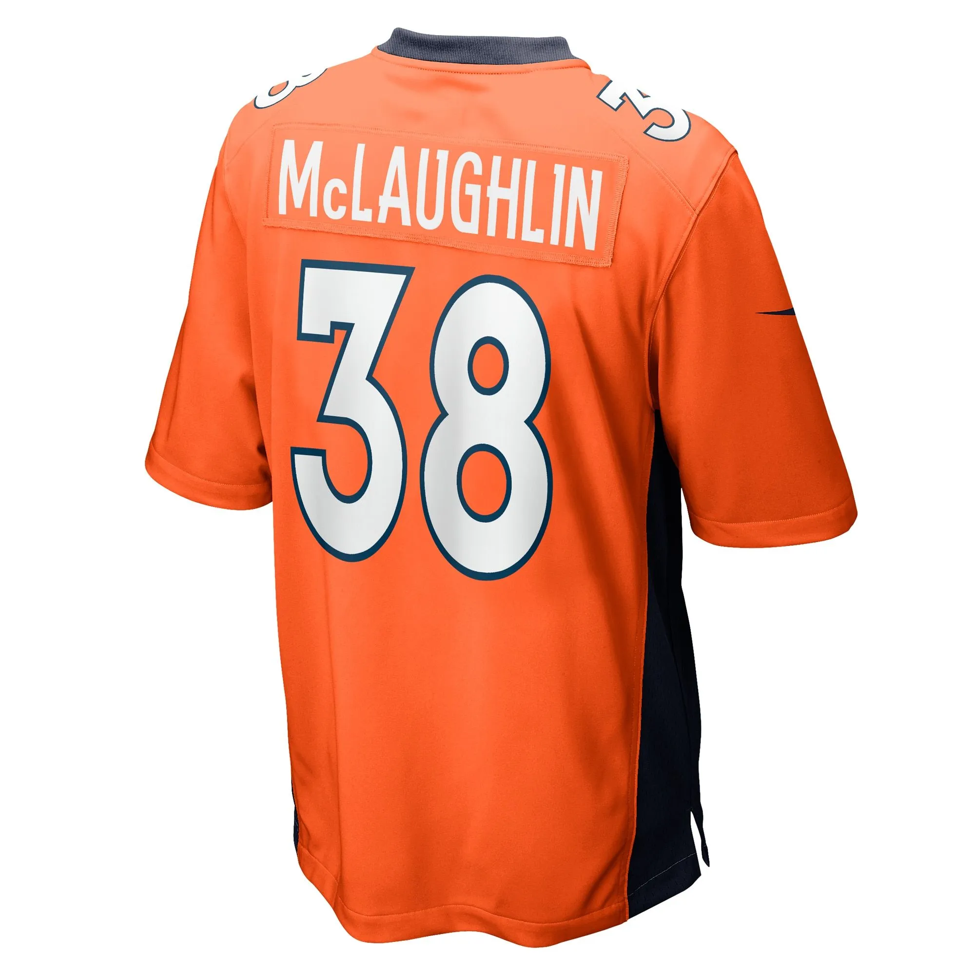 Jaleel McLaughlin Denver Broncos   Game Jersey -  Orange