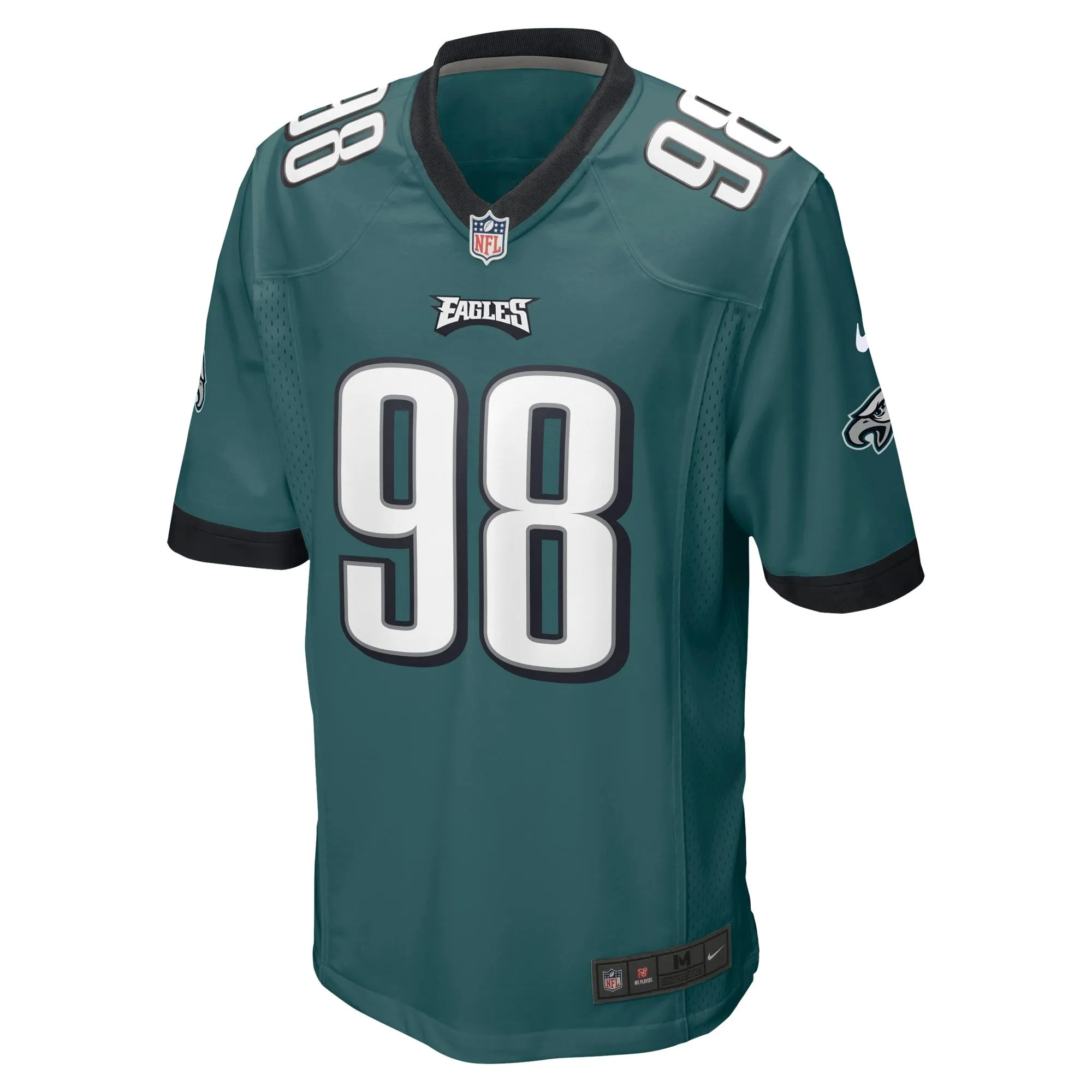 Jalen Carter Philadelphia Eagles  2023 NFL Draft First Round Pick Game Jersey - Midnight Green