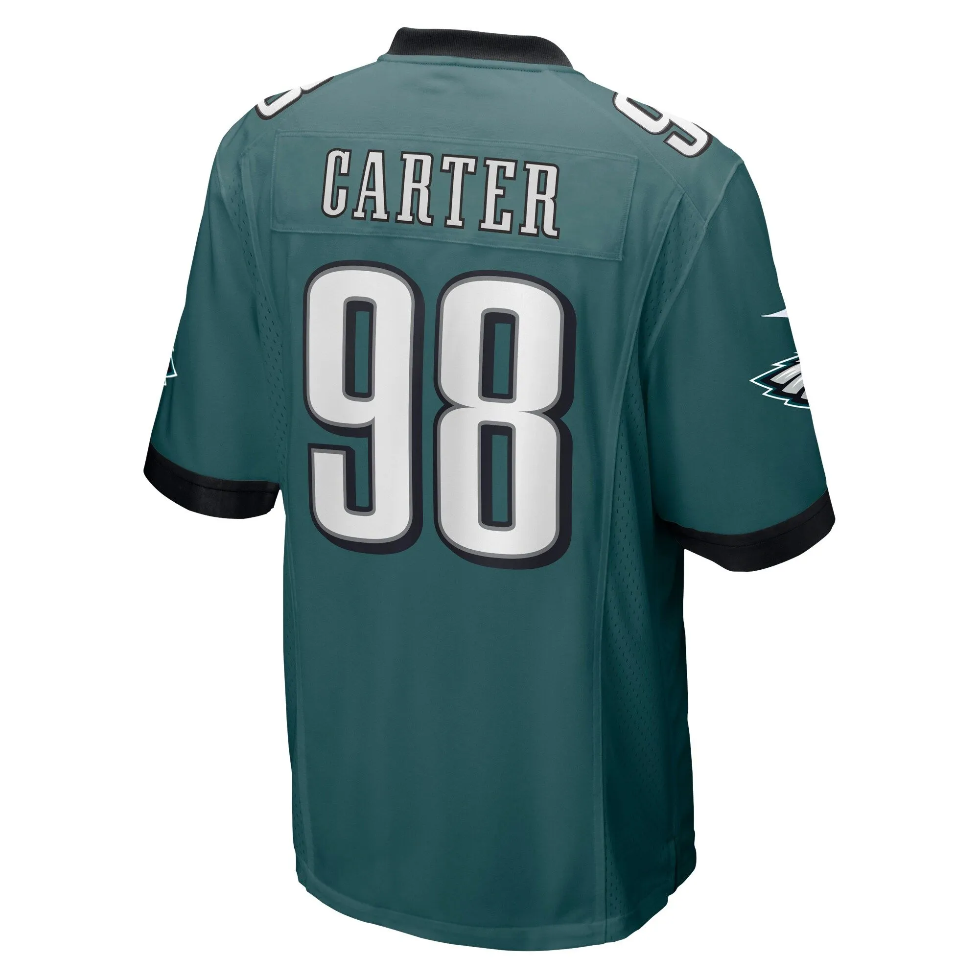 Jalen Carter Philadelphia Eagles  2023 NFL Draft First Round Pick Game Jersey - Midnight Green