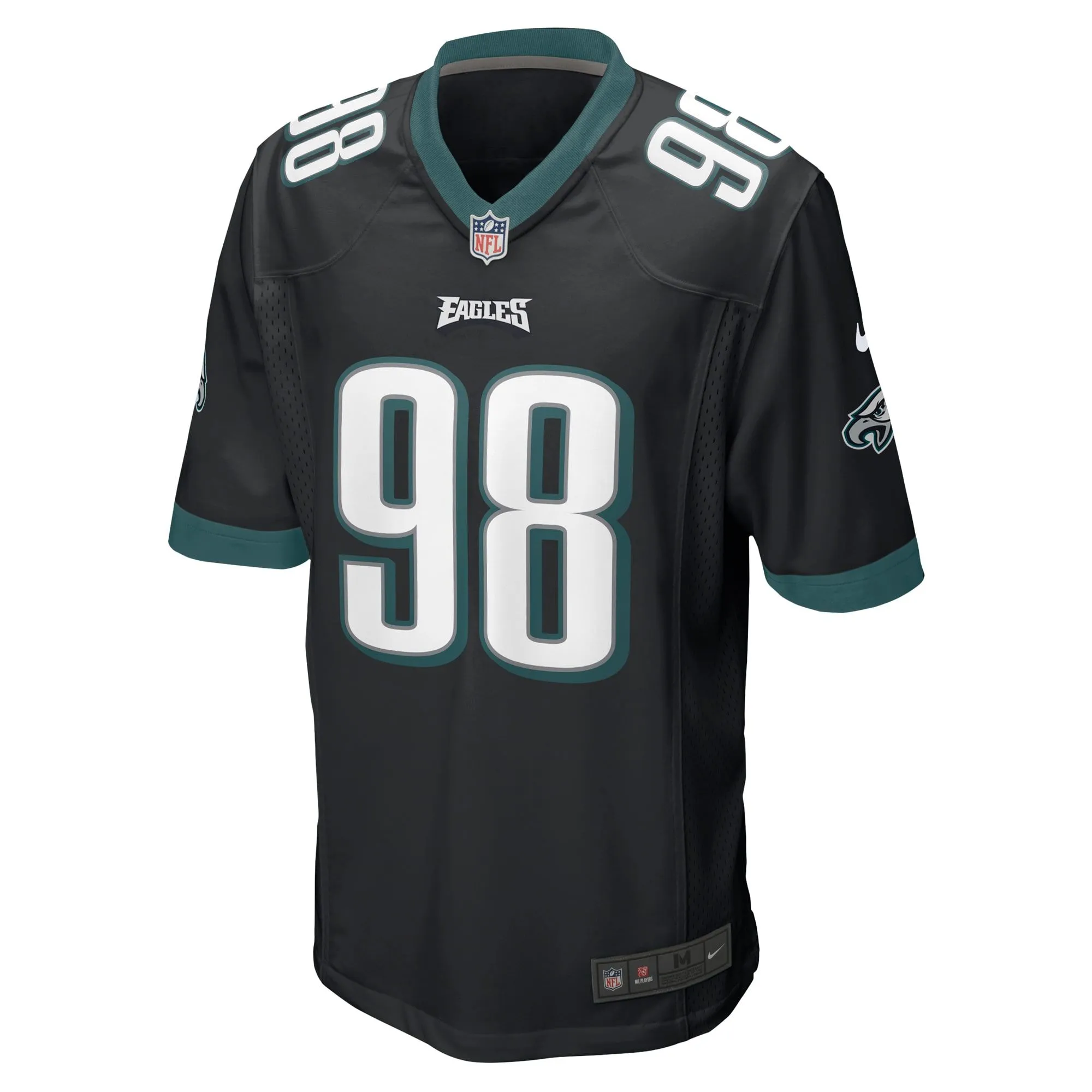 Jalen Carter Philadelphia Eagles  Alternate Team Game Jersey - Black