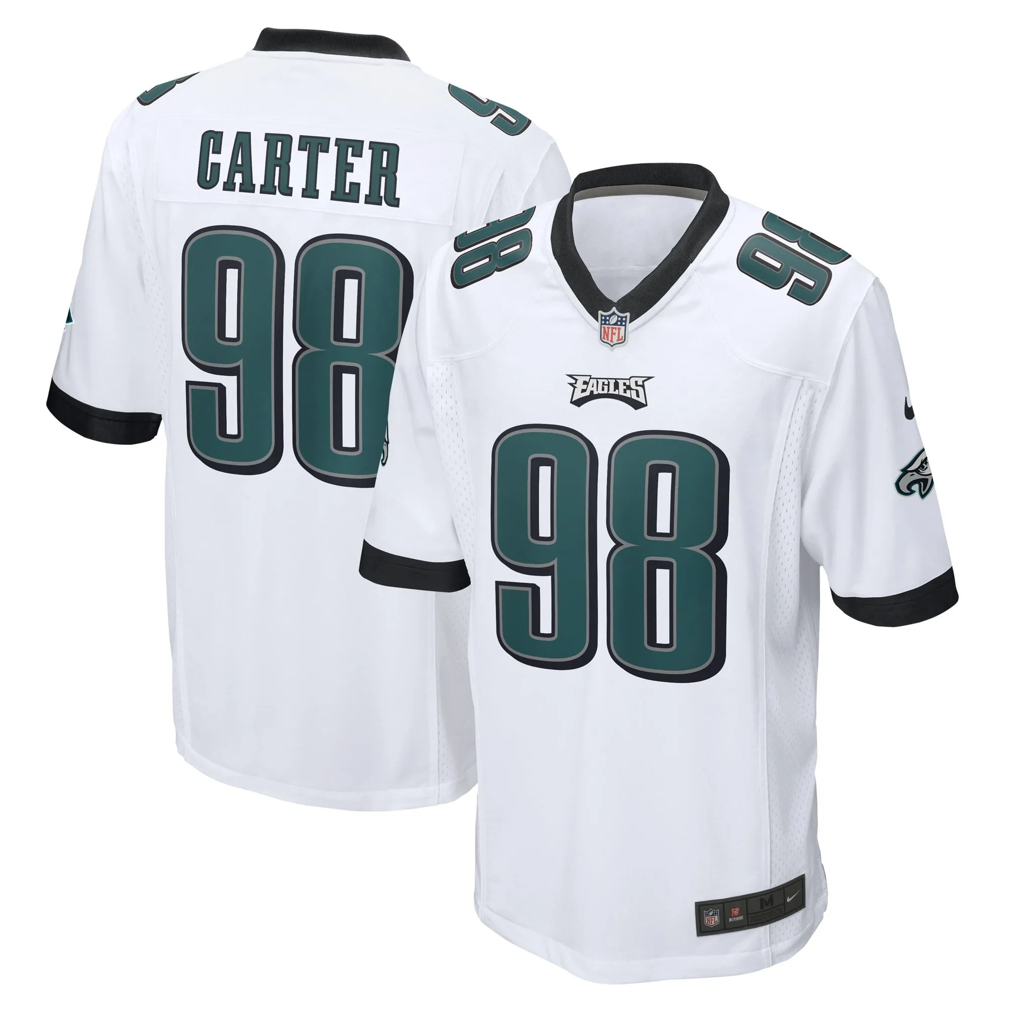 Jalen Carter Philadelphia Eagles   Game Jersey -  White