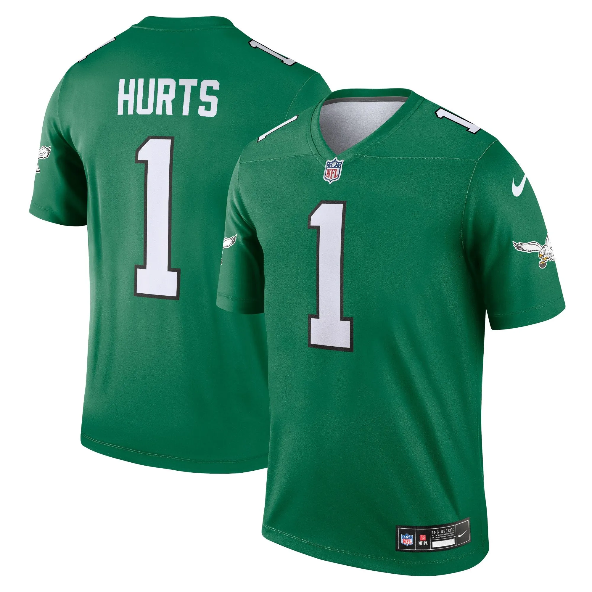 Jalen Hurts Philadelphia Eagles  Alternate Legend Player Jersey - Kelly Green