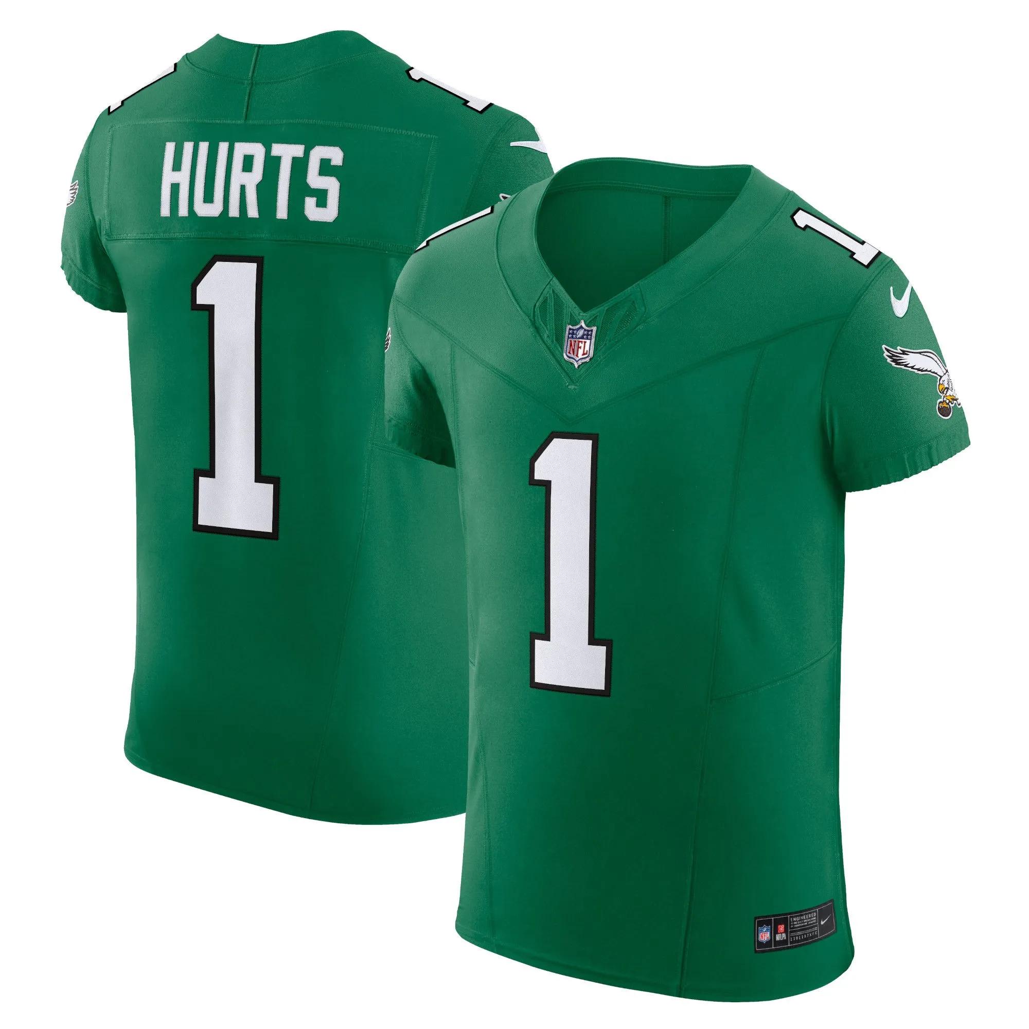 Jalen Hurts Philadelphia Eagles  Alternate Vapor F.U.S.E. Elite Jersey - Kelly Green