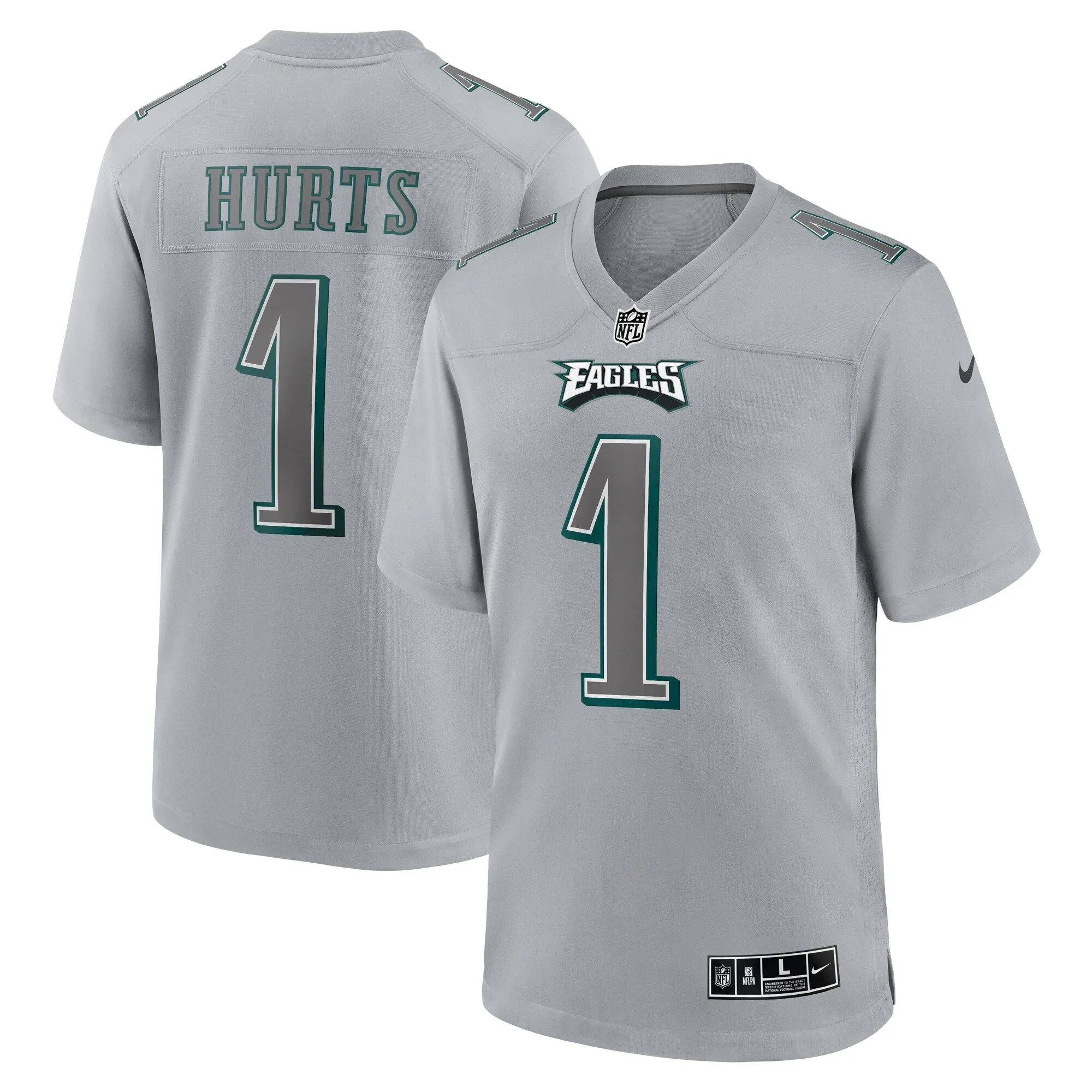 Jalen Hurts Philadelphia Eagles  Atmosphere Fashion Game Jersey - Gray