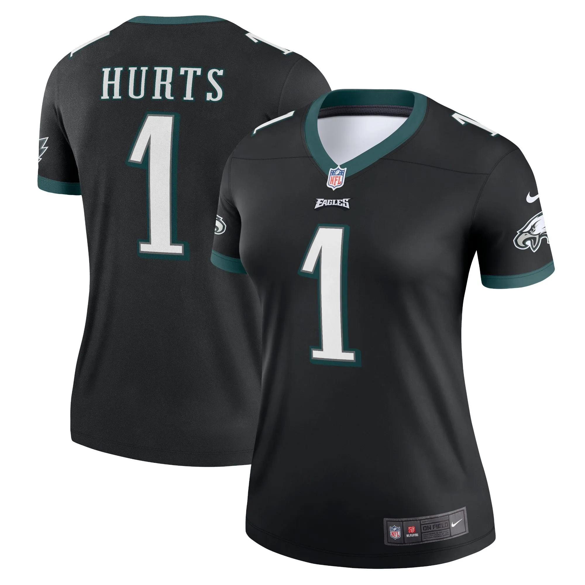 Jalen Hurts Philadelphia Eagles  Women's Legend Jersey - Black