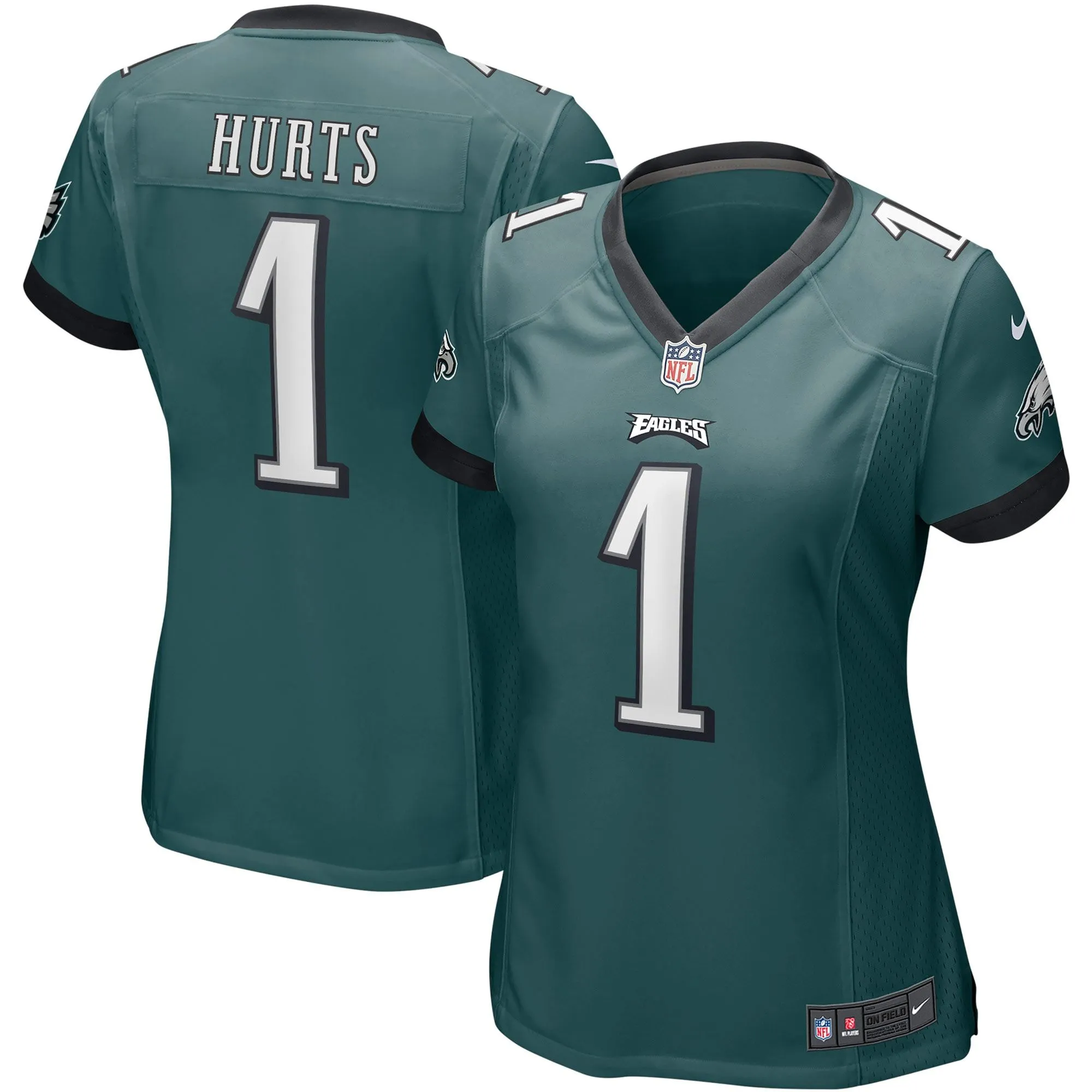 Jalen Hurts Philadelphia Eagles  Women's Team Game Jersey - Midnight Green