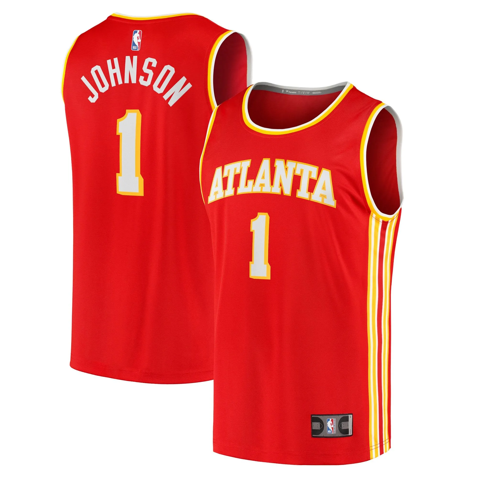 Jalen Johnson Atlanta Hawks Fanatics Branded Fast Break Replica Jersey - Icon Edition - Red