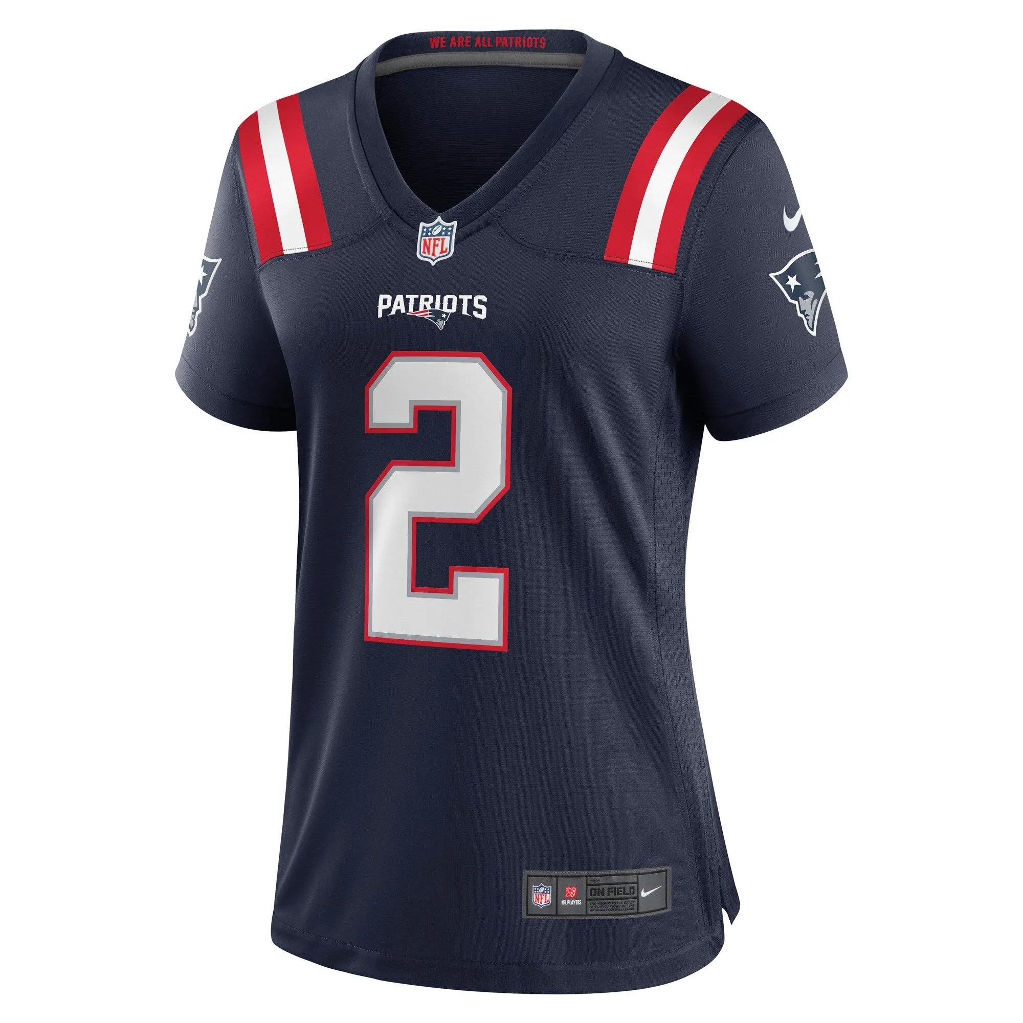 Jalen Mills New England Patriots  Women's Game Player Jersey - Navy