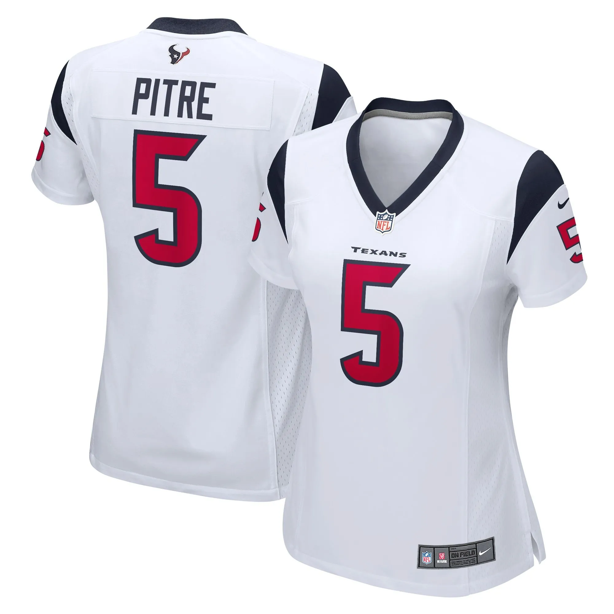 Jalen Pitre Houston Texans  Women's Game Player Jersey - White