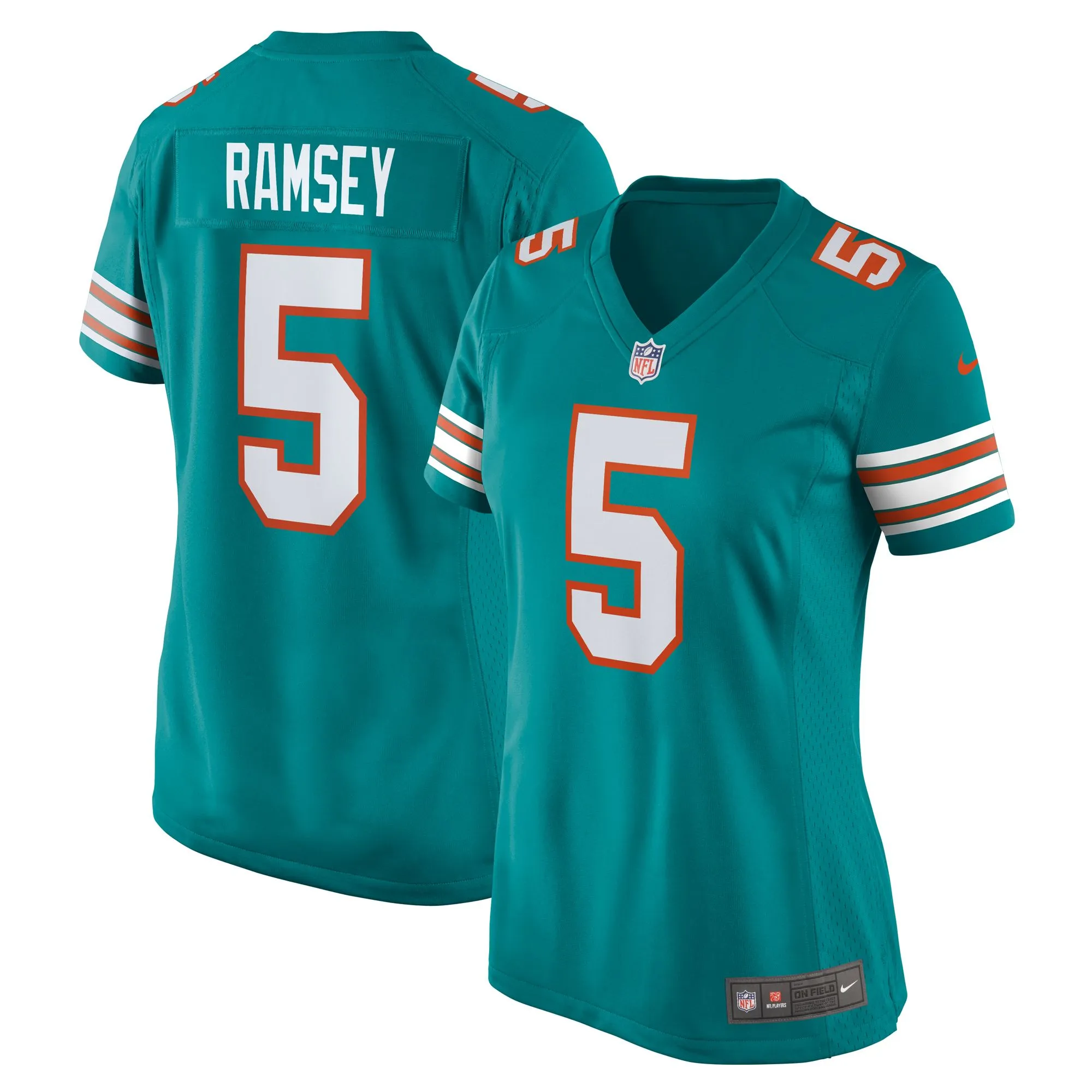 Jalen Ramsey Miami Dolphins  Women's Alternate Game Jersey - Aqua