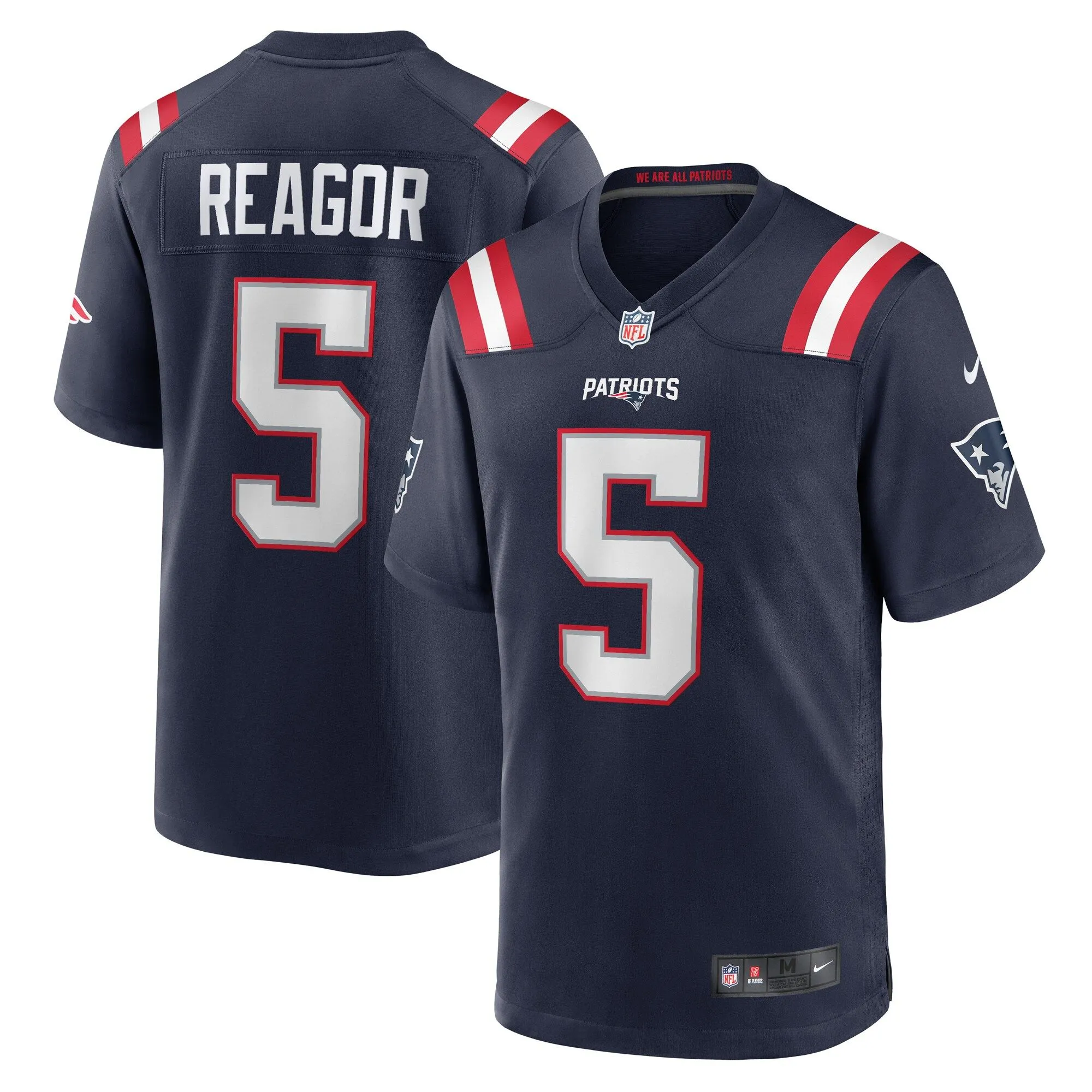 Jalen Reagor New England Patriots  Team Game Jersey -  Navy