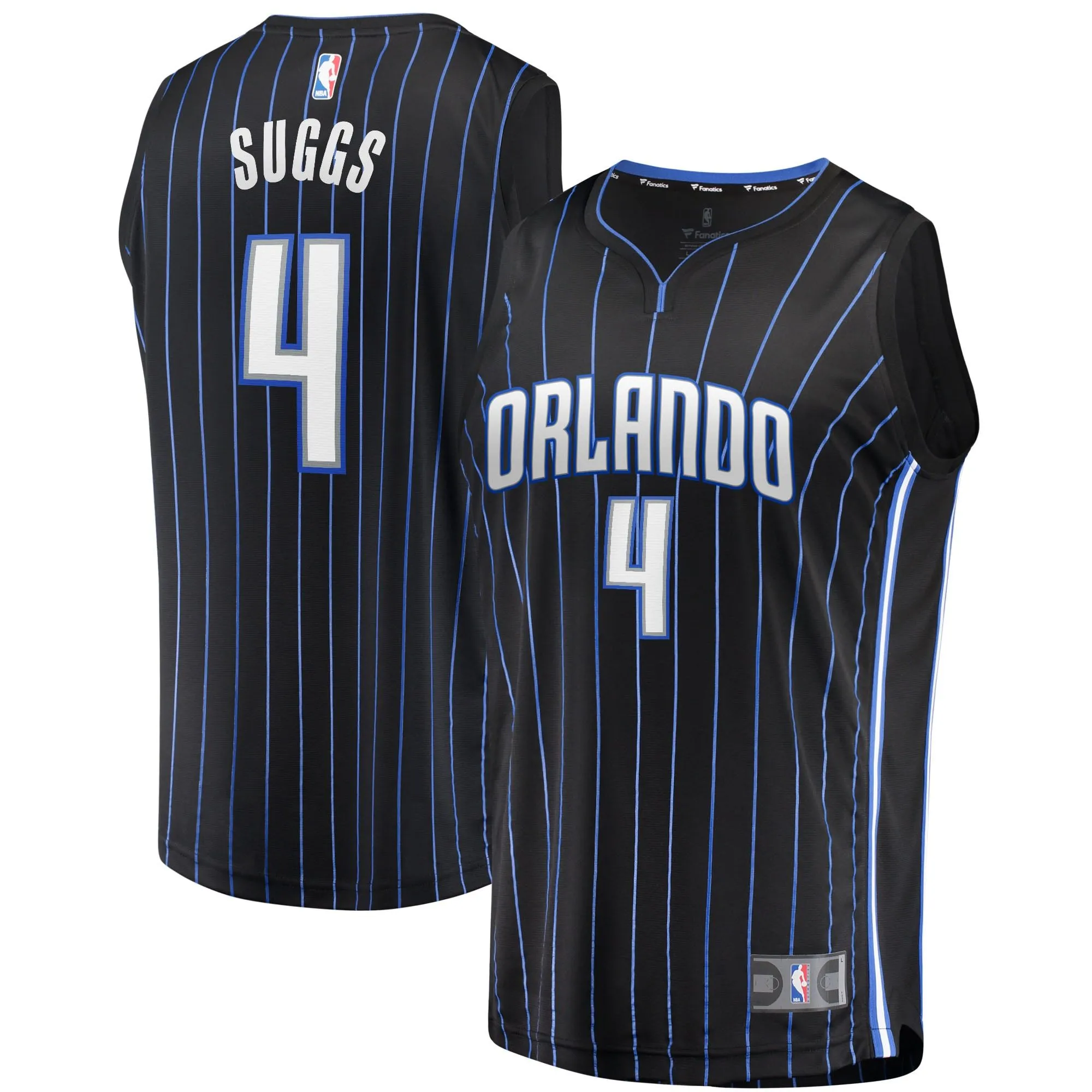 Jalen Suggs Orlando Magic Fanatics Branded Fast Break Replica Jersey - Icon Edition - Black