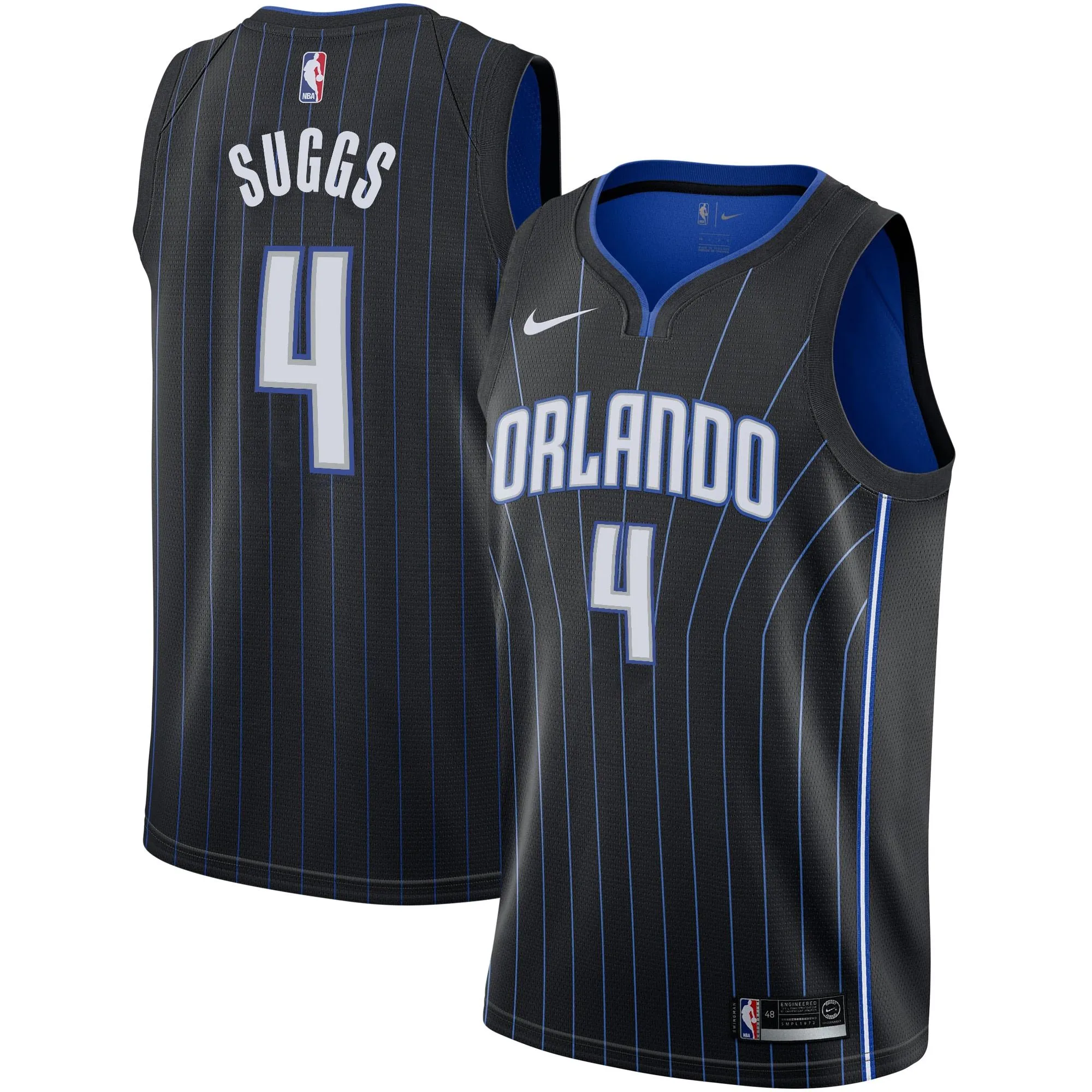 Jalen Suggs Orlando Magic  NBA Draft First Round Pick Swingman Jersey Black - Icon Edition