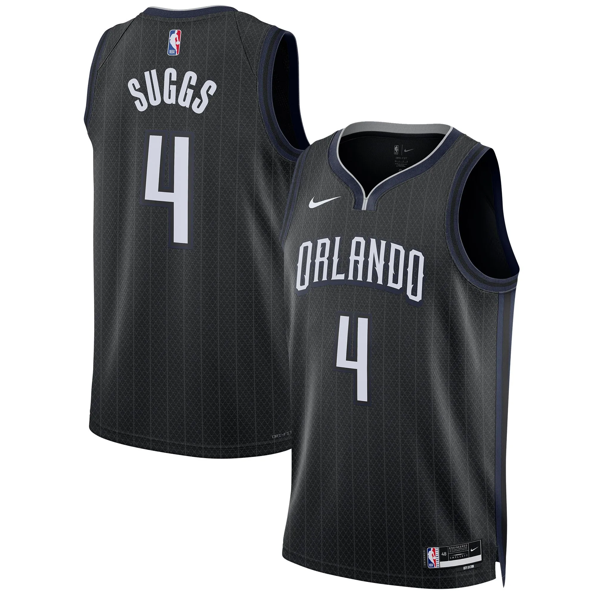 Jalen Suggs Orlando Magic  Unisex 2022/23 Swingman Jersey - City Edition - Black