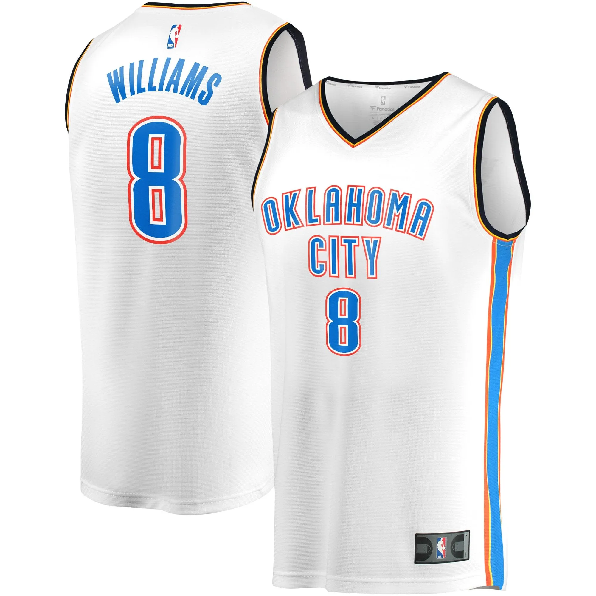 Jalen Williams Oklahoma City Thunder Fanatics Branded Youth Fast Break Player Jersey - Association Edition - White