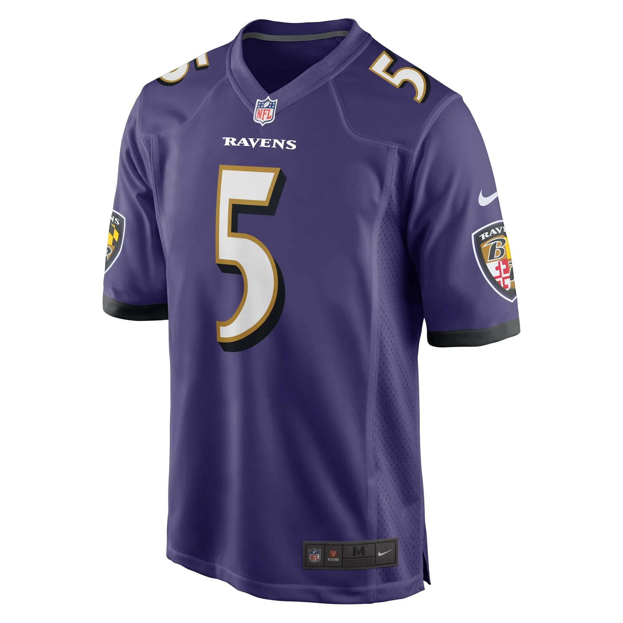 Jalyn Armour-Davis Baltimore Ravens  Game Player Jersey - Purple